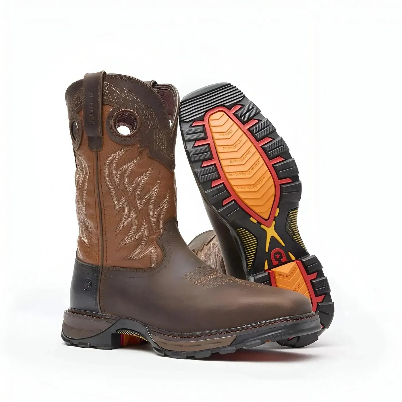 Maverick XP Steel Toe Waterproof Western Work Boot Deep Brown - Image 5