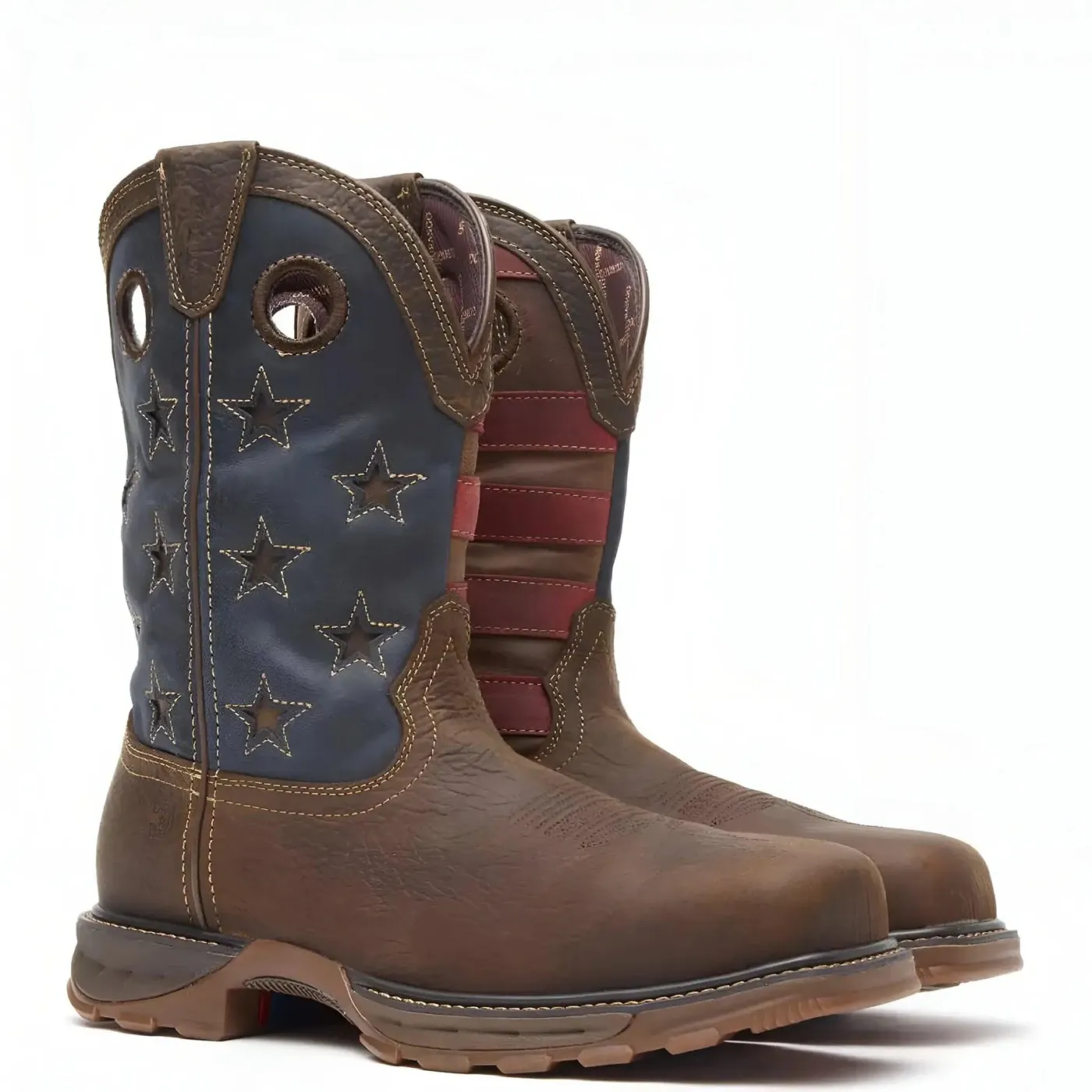 Maverick XP Composite Toe Waterproof Western Work Boot Vintage Flag - Image 2