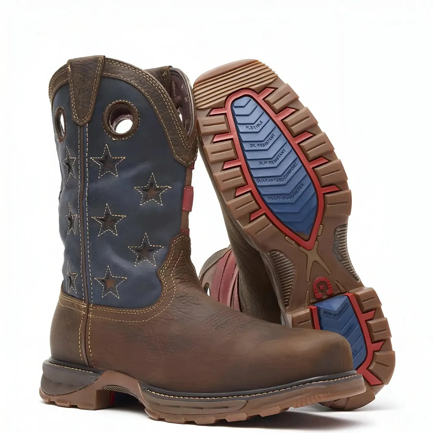 Maverick XP Composite Toe Waterproof Western Work Boot Vintage Flag - Image 7