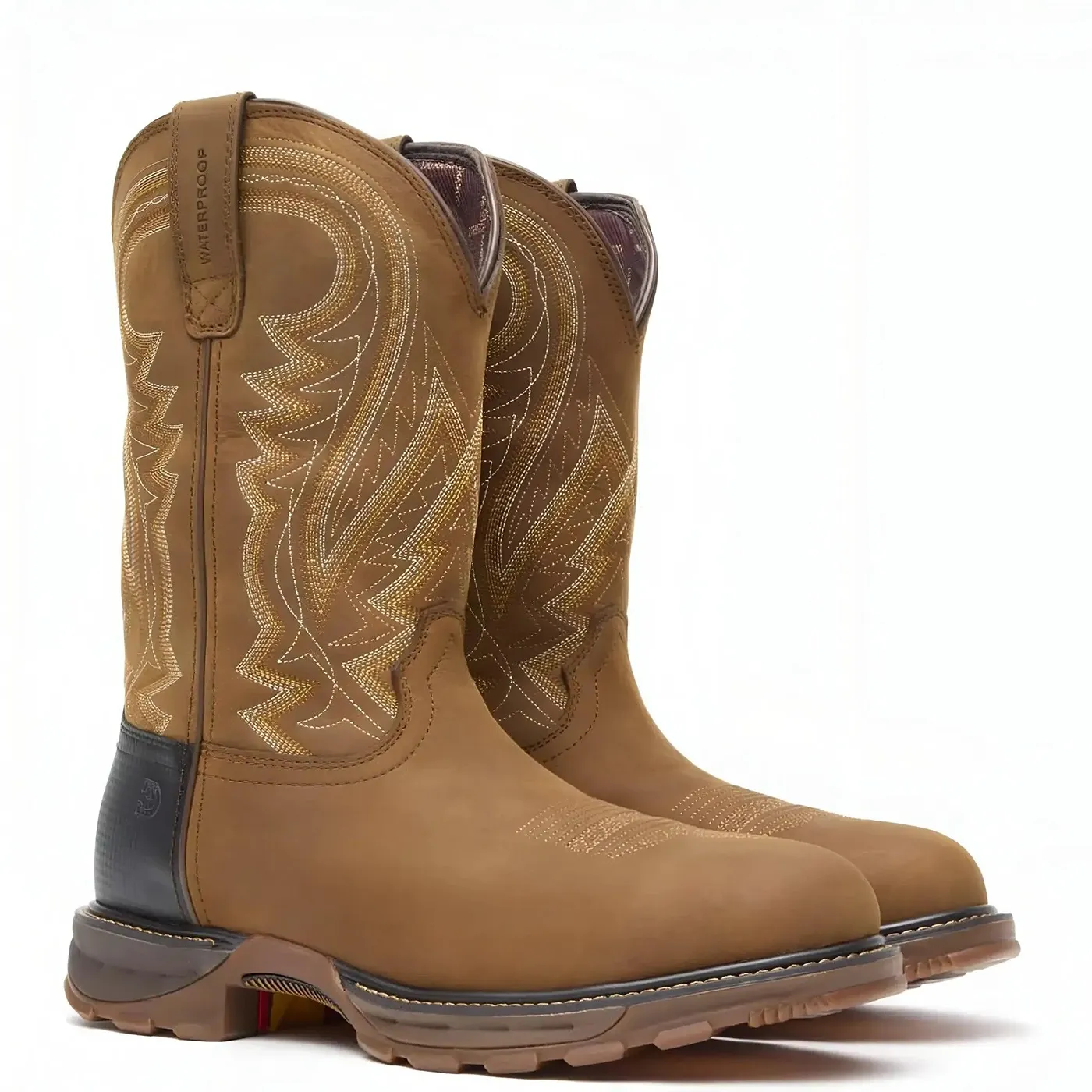 Maverick XP Steel Toe Waterproof Western Work Boot Coyote Brown - Image 2