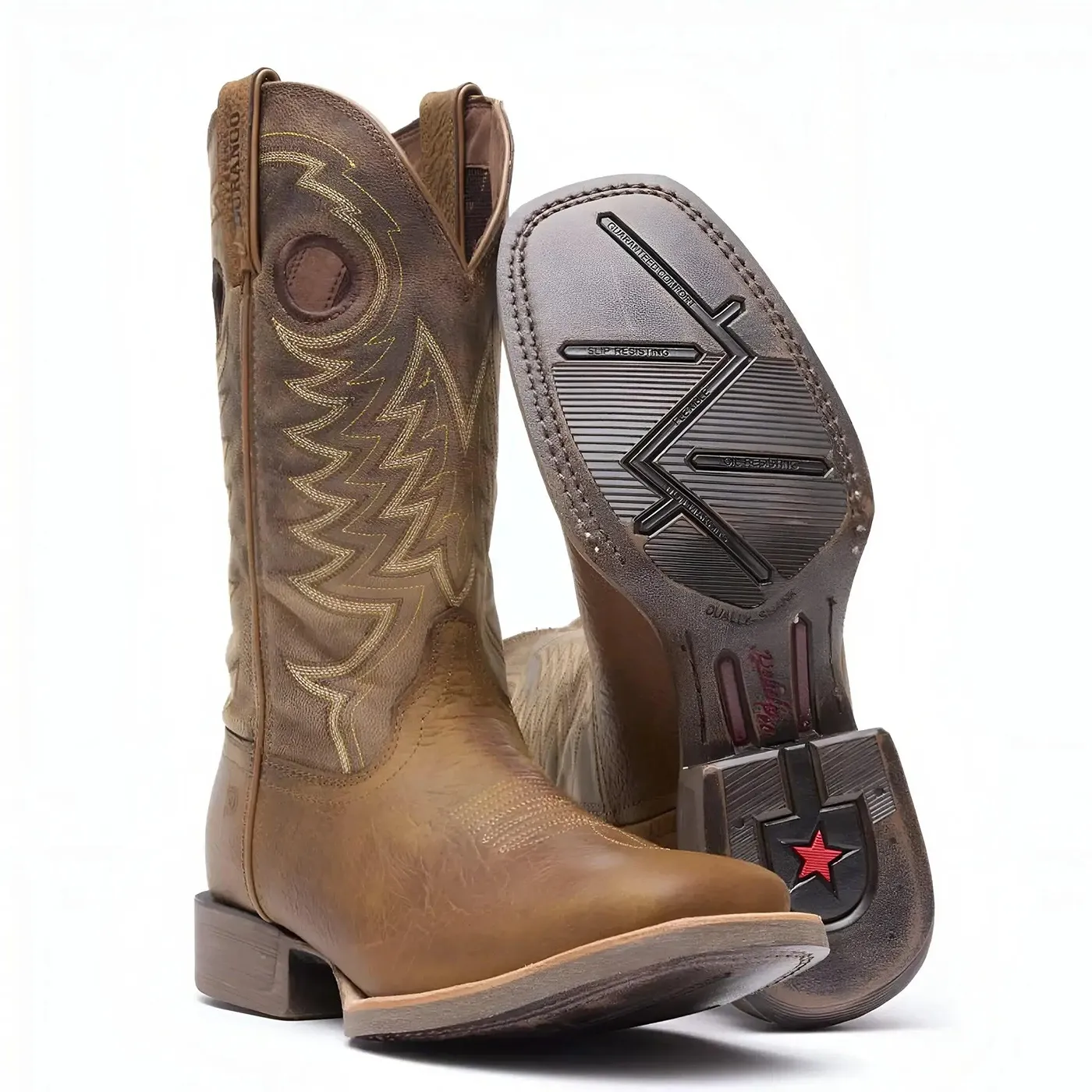 Rebel Pro Brown Western Boot - Image 6