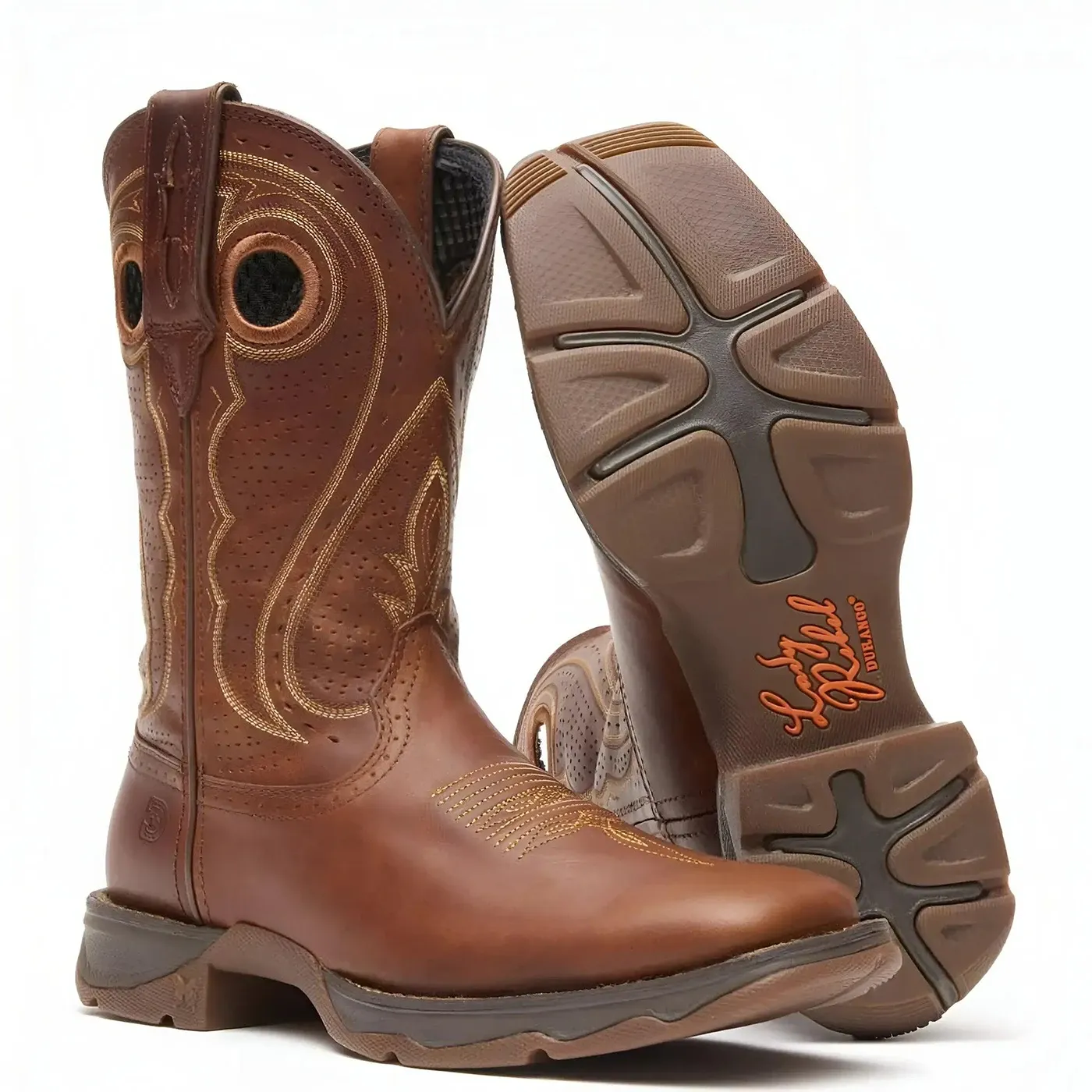 Women’s Lady Rebel by Durango Chestnut Western Boot - Image 3