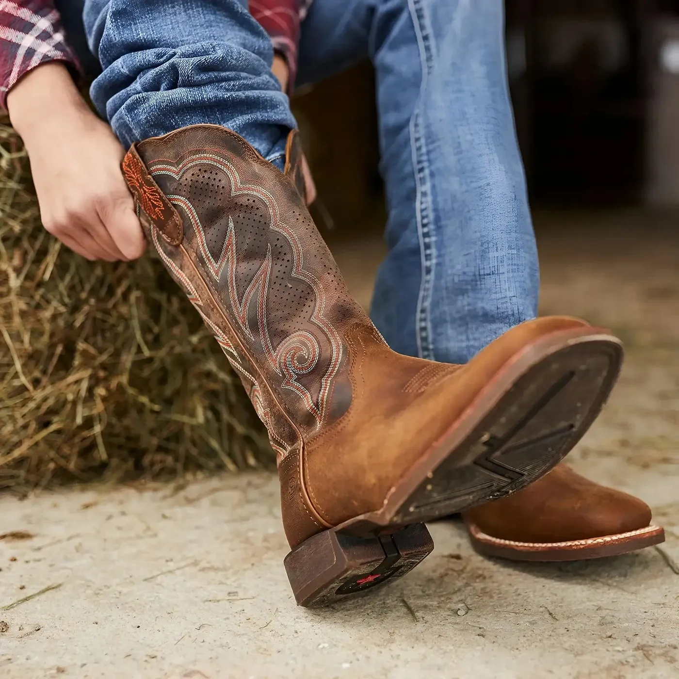 Women’s Durango Lady Rebel Pro Cognac Ventilated Western Boot - Image 4