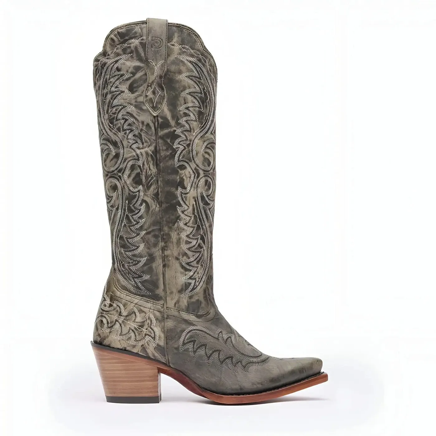 Women’s Durango Crush Tall Western Boot Distressed Graphite