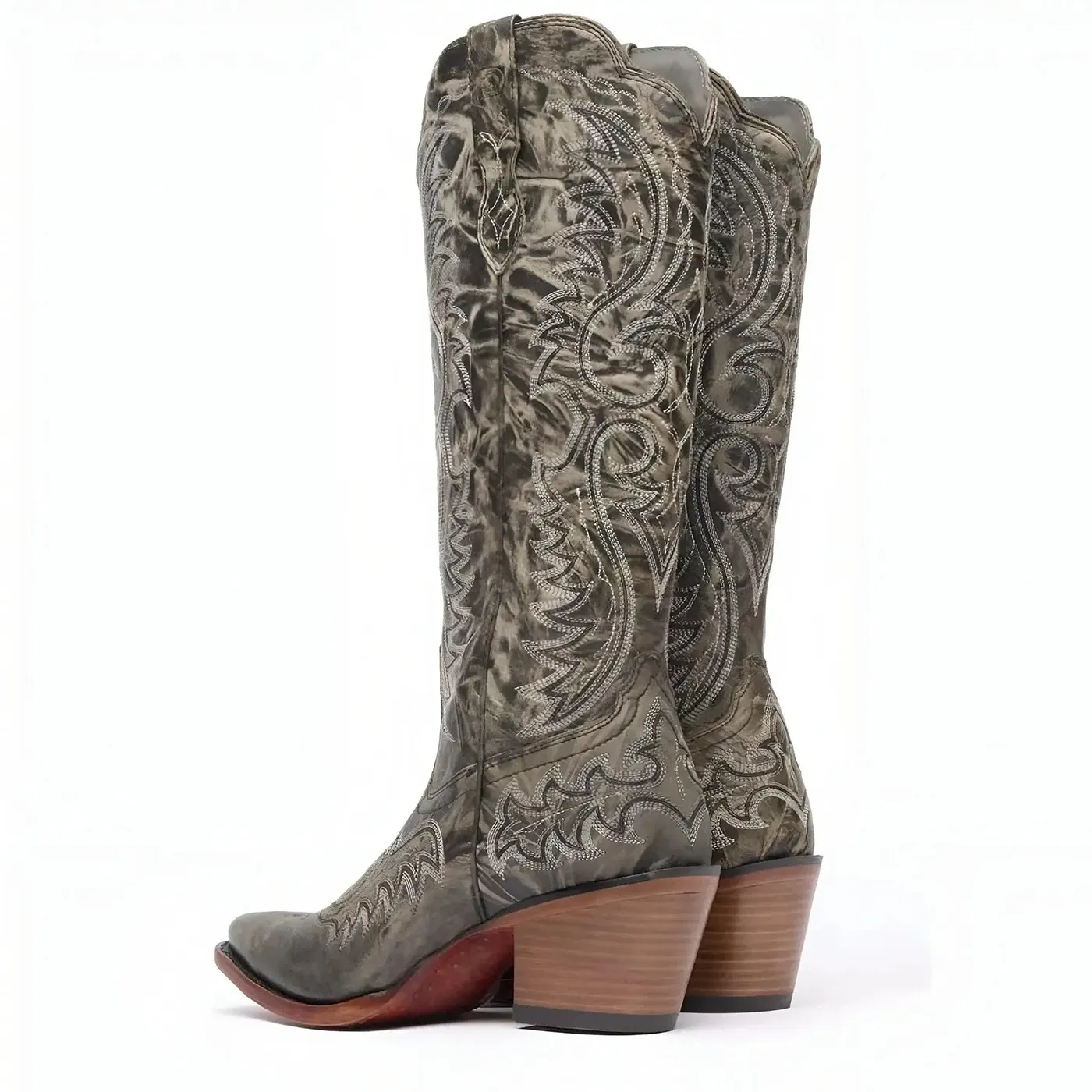 Women’s Durango Crush Tall Western Boot Distressed Graphite - Image 5