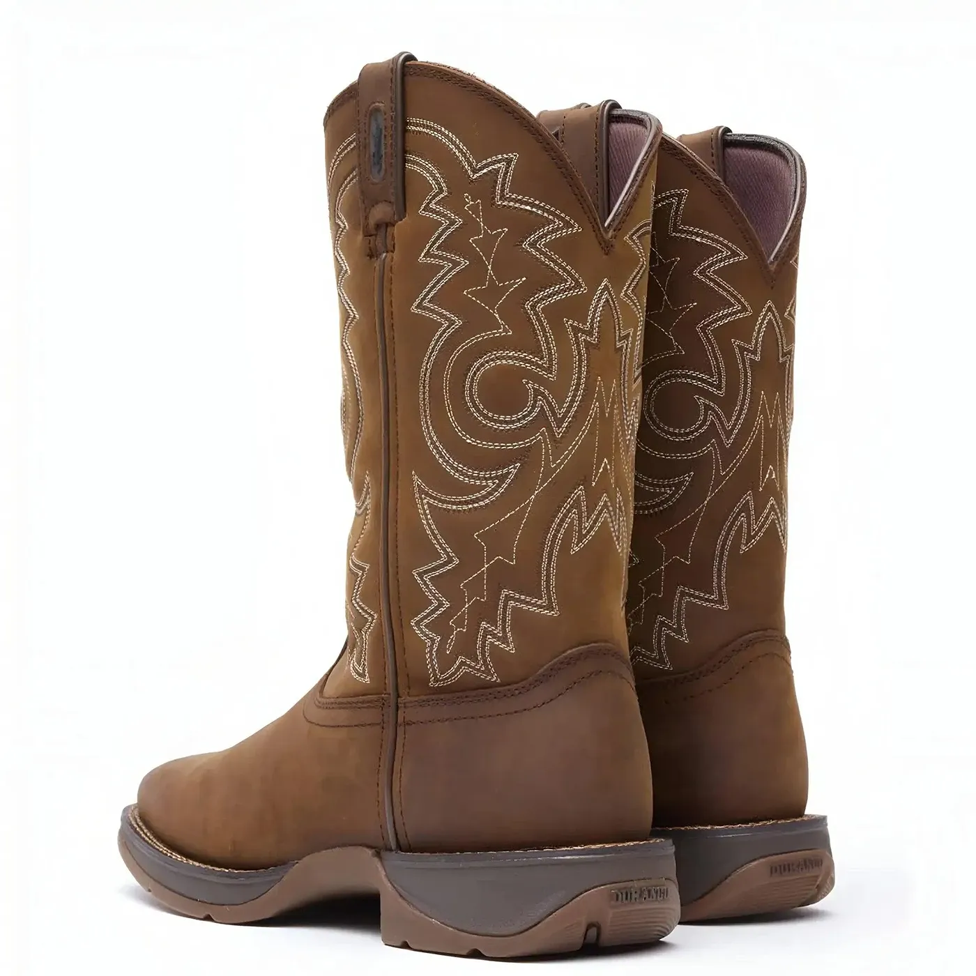 Rebel Pull-On Western Boot Brown - Image 3