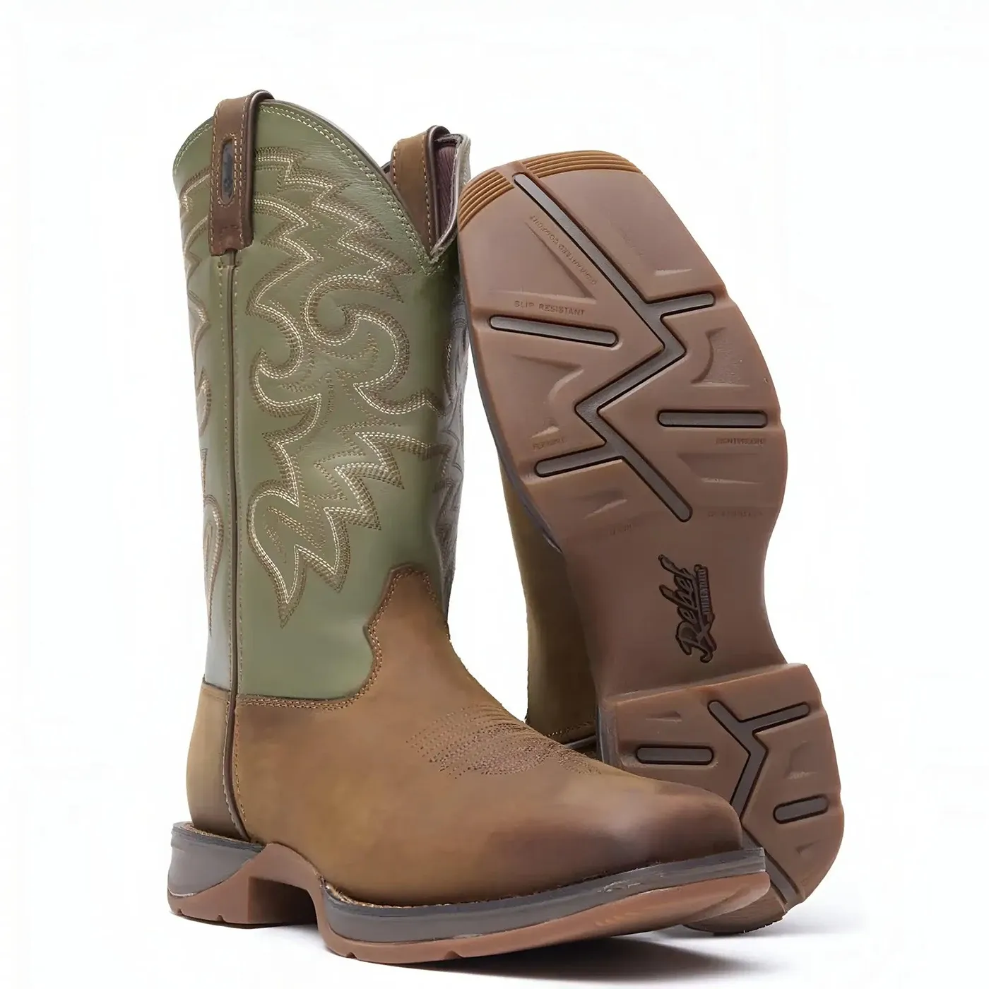 Rebel Coffee & Cactus Pull-On Western Boot - Image 3