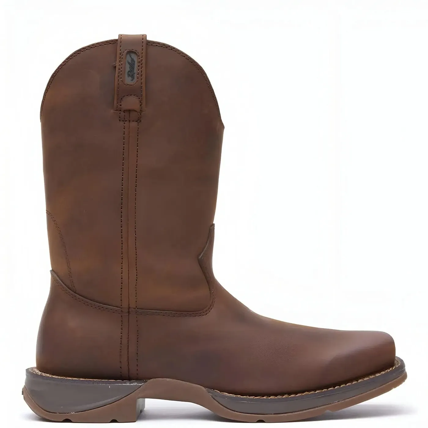 Rebel Brown Pull-On Western Boot