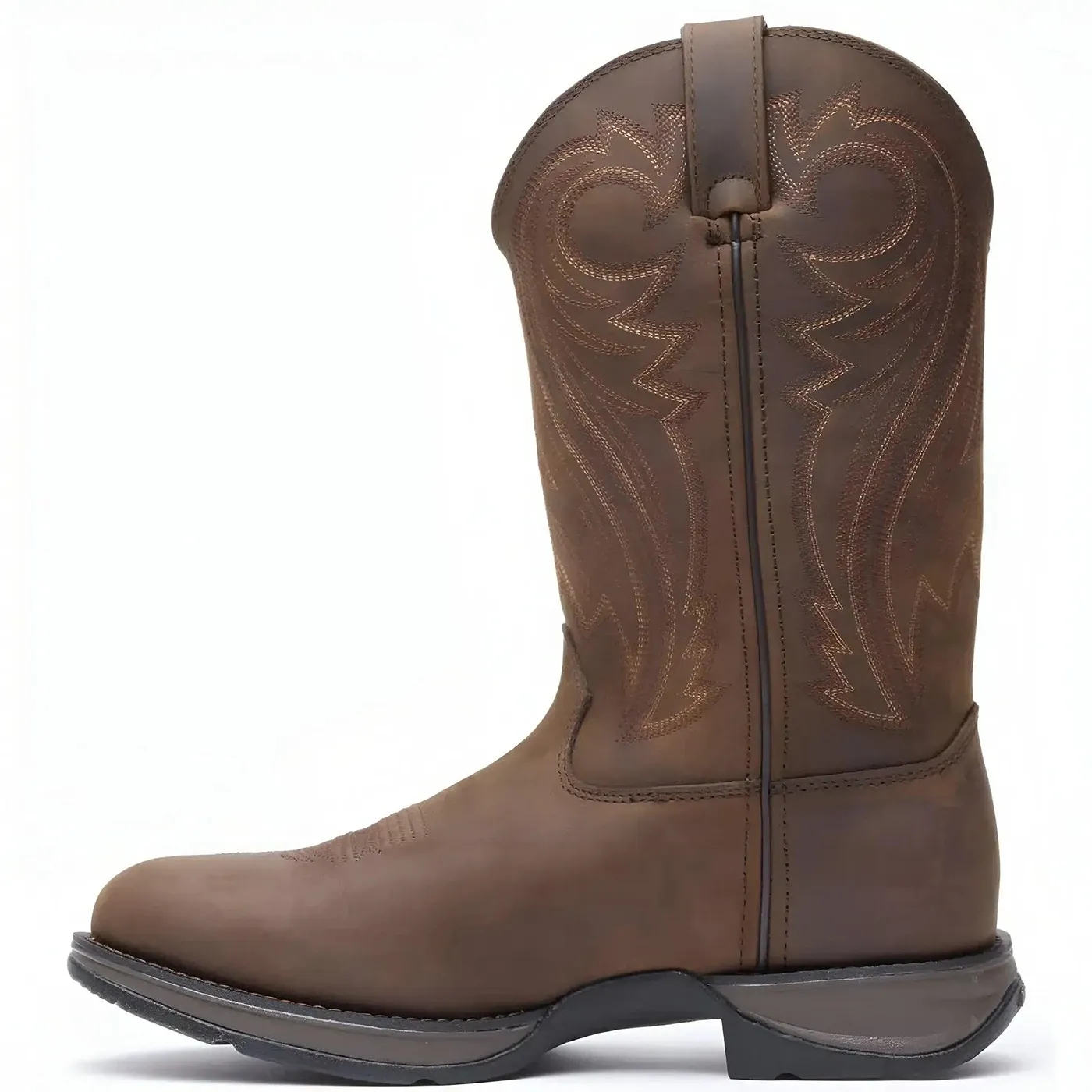 Rebel Chocolate Pull-On Western Boot - Image 3