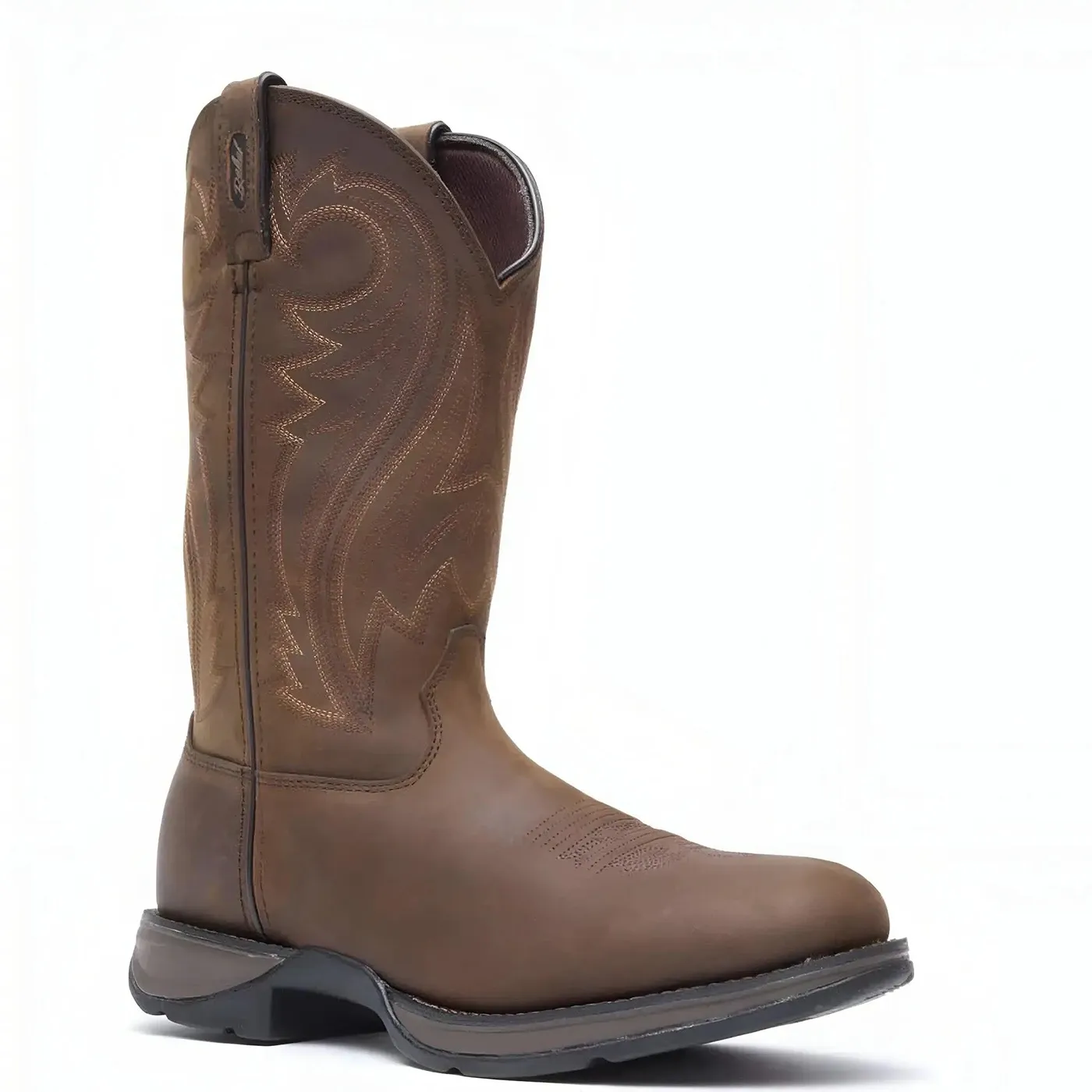 Rebel Chocolate Pull-On Western Boot - Image 6