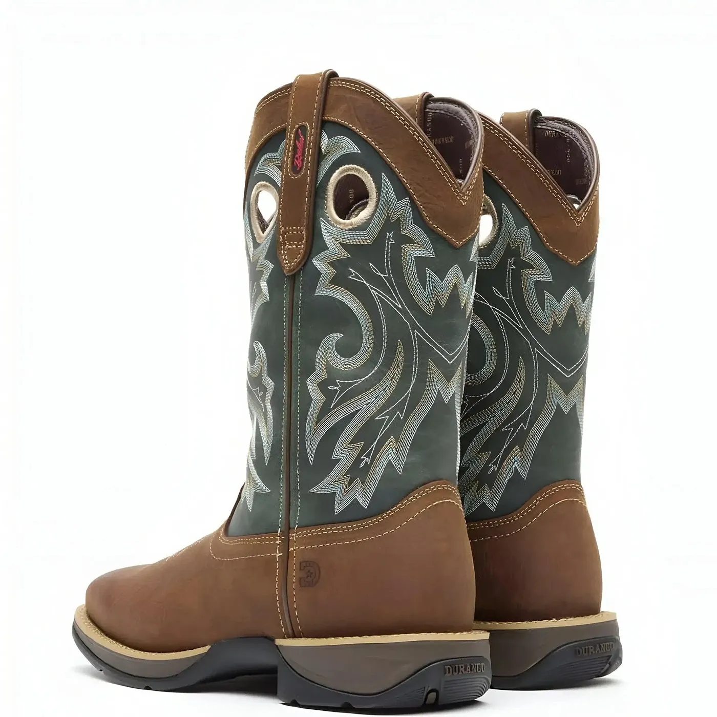 Rebel Pull-On Western Boot Saddlehorn And Clover - Image 2