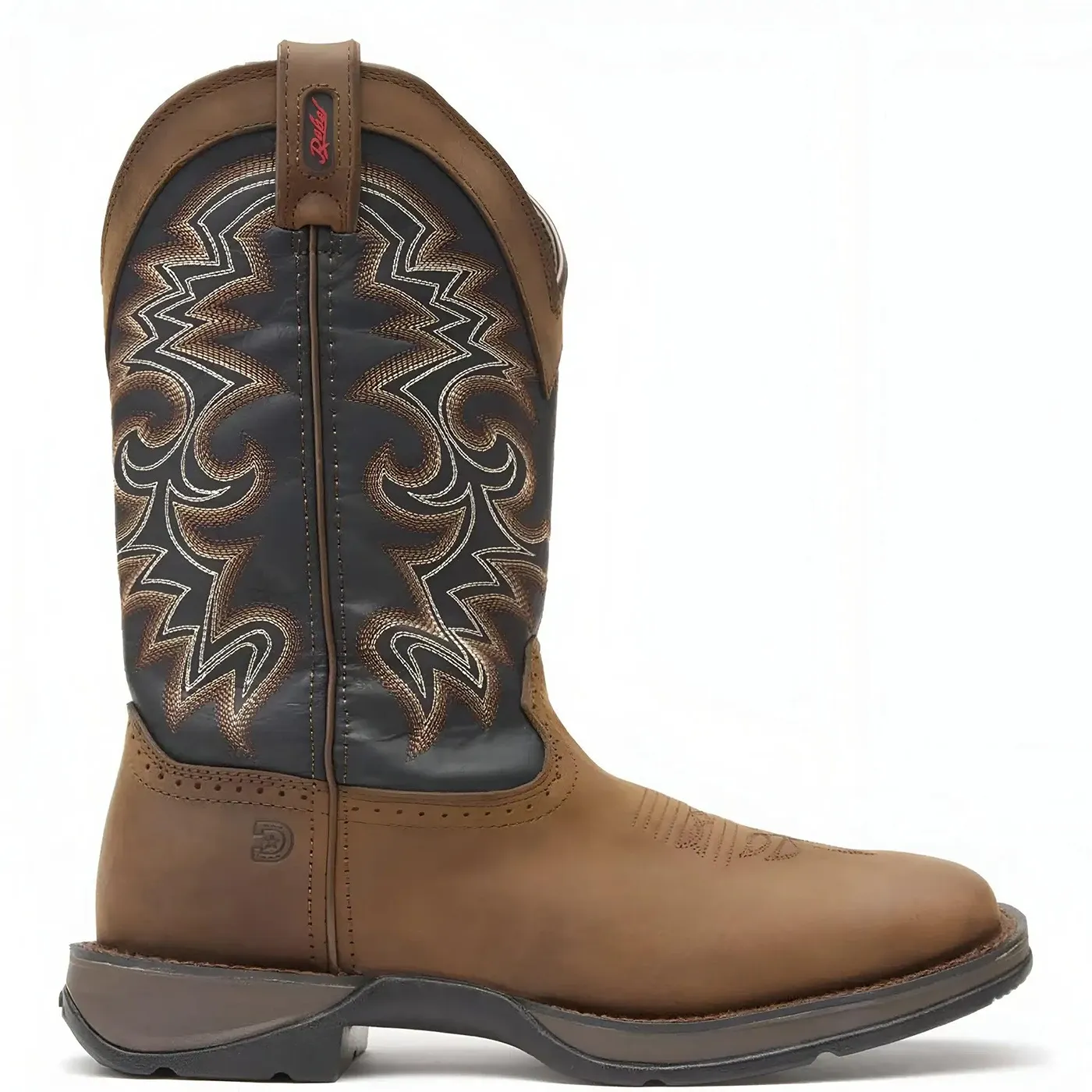 Rebel Pull-on Western Boot Chocolate And Midnight