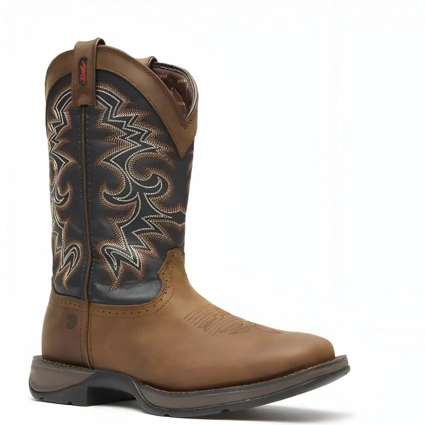Rebel Pull-on Western Boot Chocolate And Midnight - Image 5