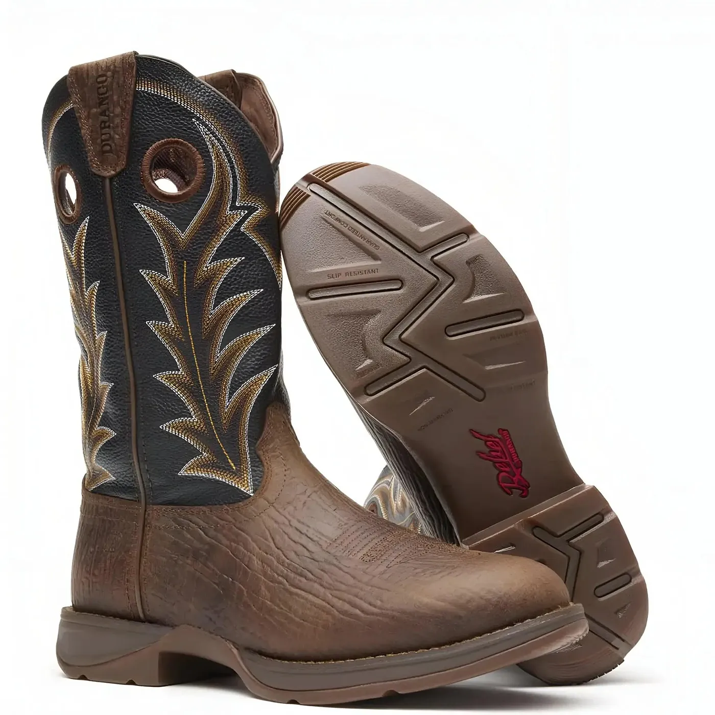 Rebel Oak Bark Midnight Western Boot - Image 5