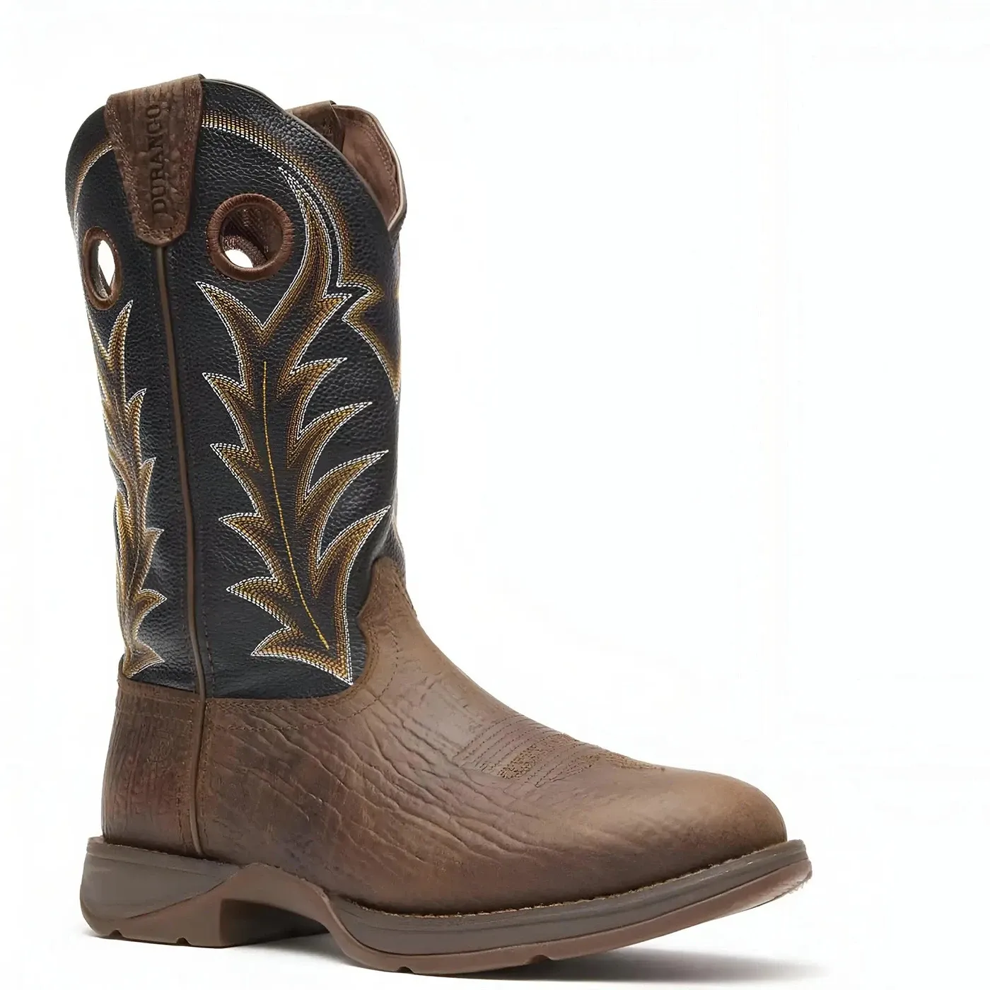 Rebel Oak Bark Midnight Western Boot - Image 6
