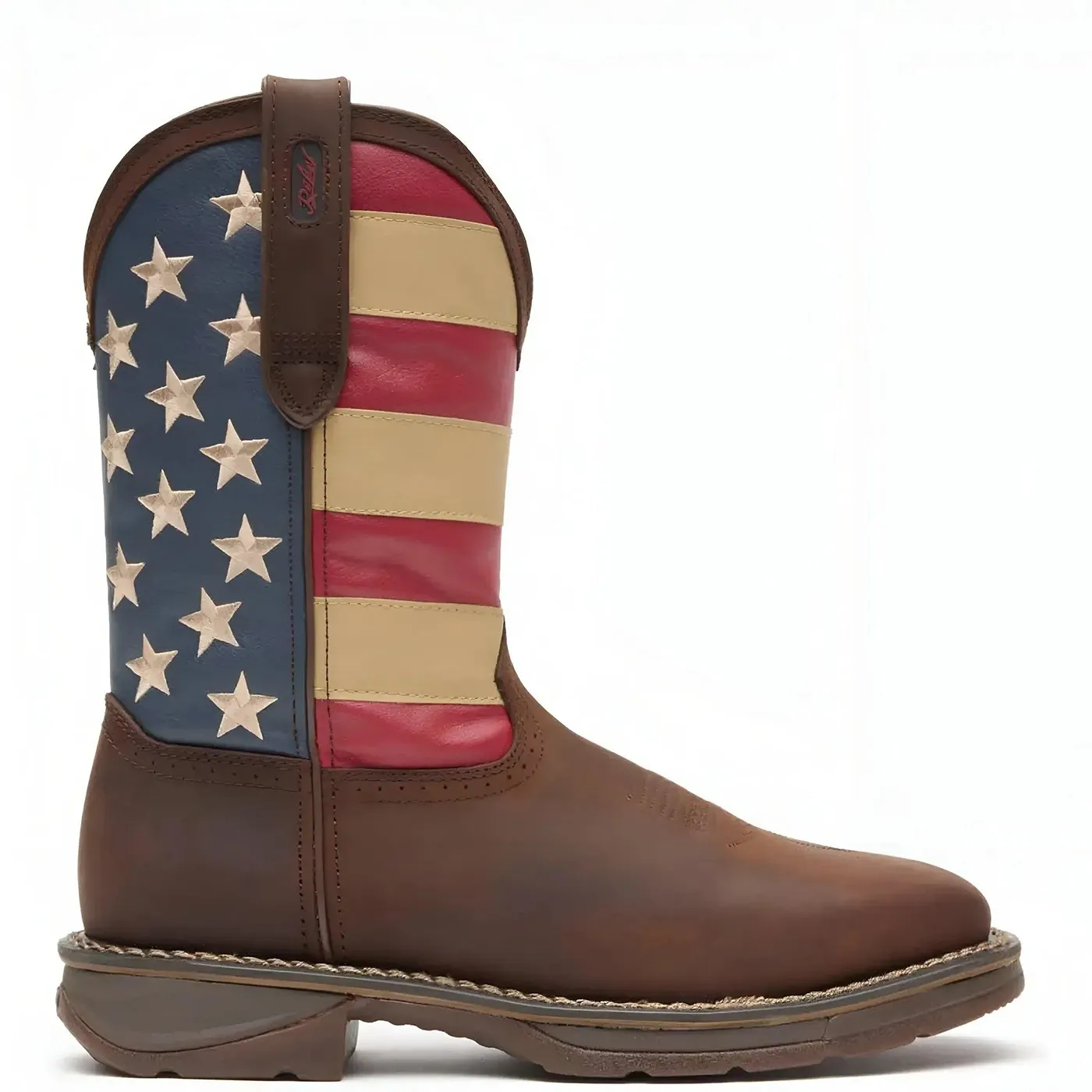 Rebel Steel Toe Flag Western Flag Boot