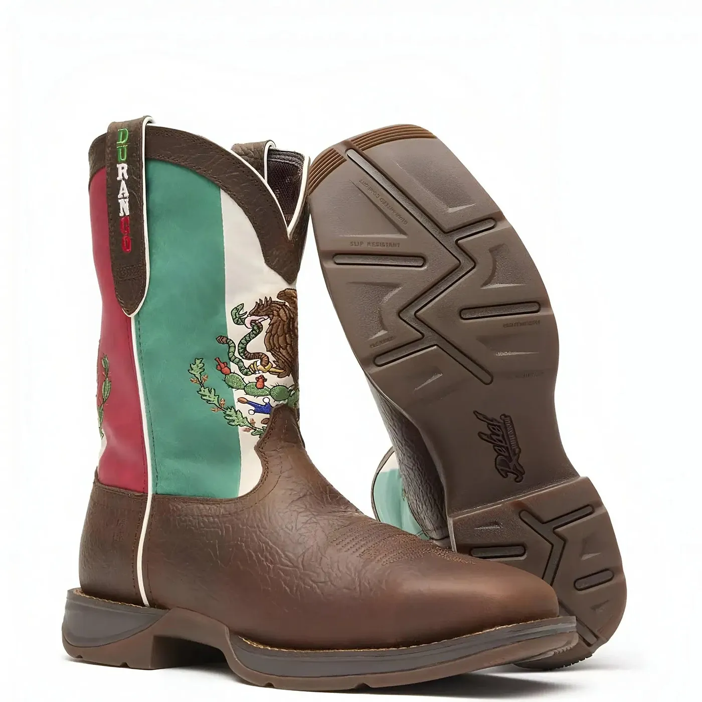 Rebel Steel Toe Mexico Flag Western Boot - Image 6