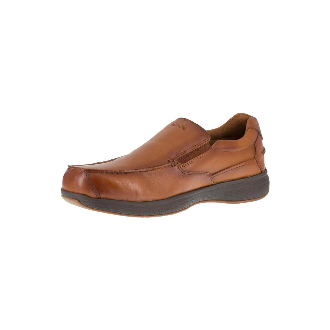 Bayside Steel-Toe Slip On Work Shoe Cognac - Image 5