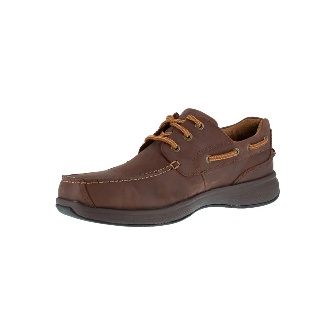 Bayside Steel-Toe Boat Work Shoe Brown - Image 5