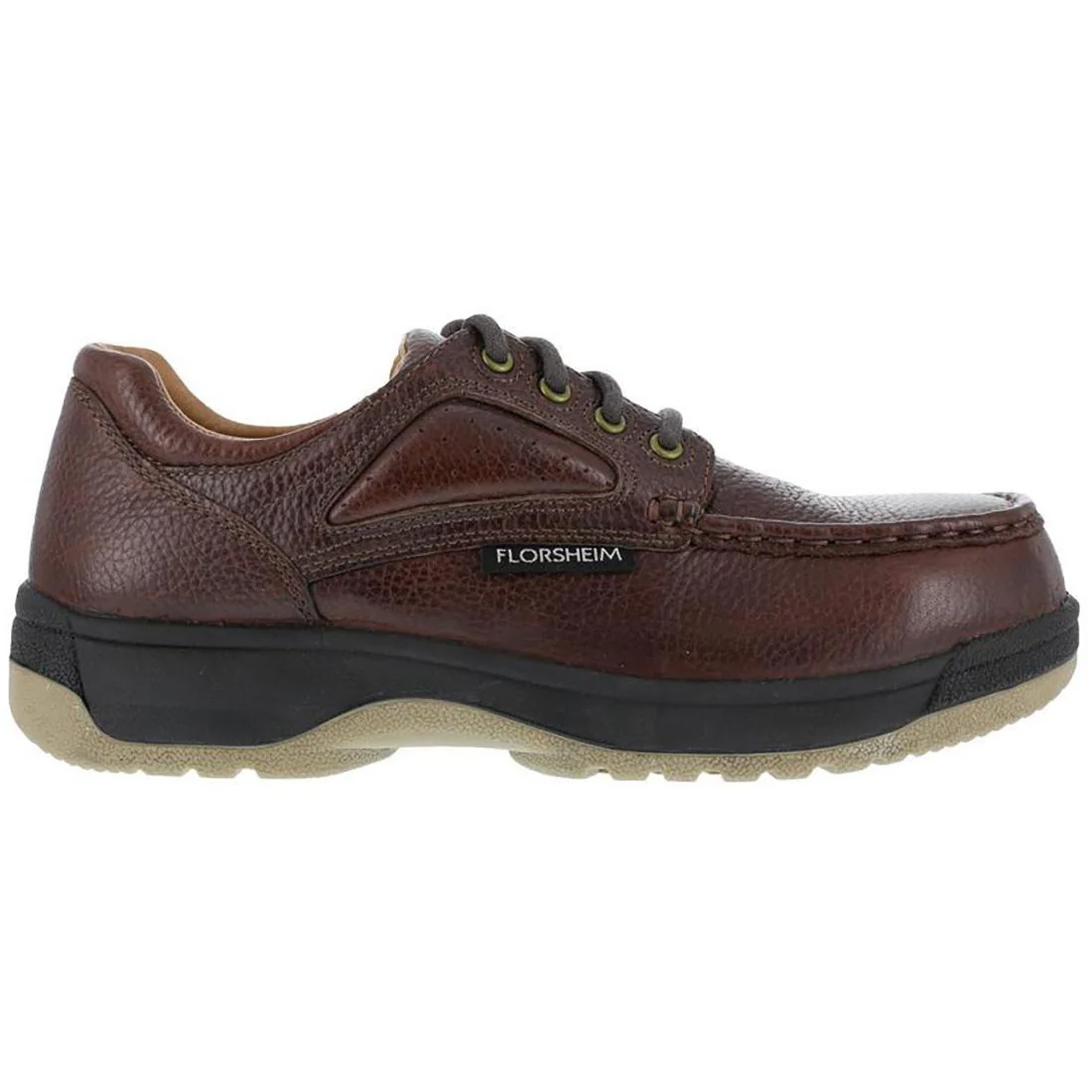 Compadre Composite-Toe Oxford Work Shoe Dark Brown