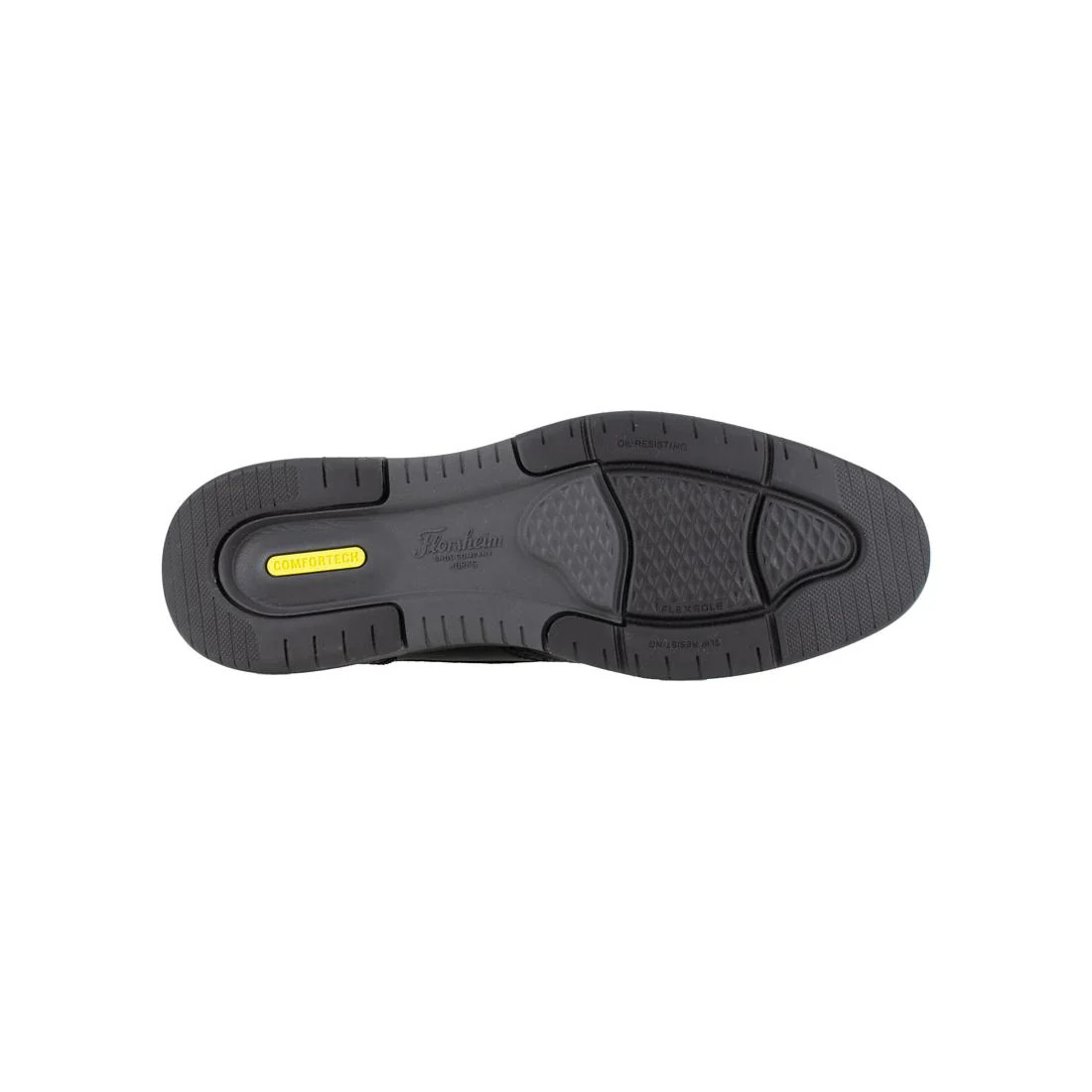 Flair Work Steel-Toe Wingtip Oxford Work Shoe Black - Image 3
