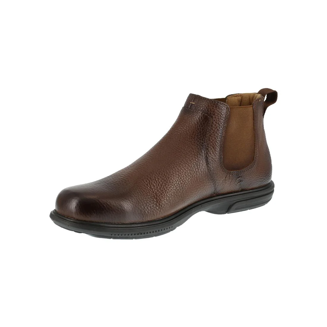 Loedin Steel-Toe Pull On Chelsea Work Boot Brown - Image 5