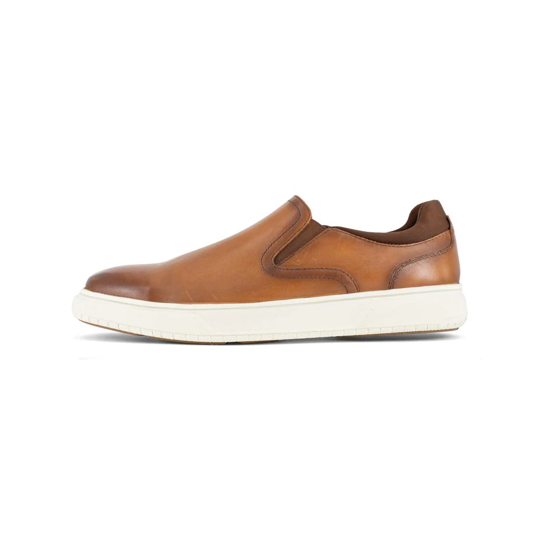 Premier Steel-Toe Casual Slip On Work Shoe Brown - Image 4