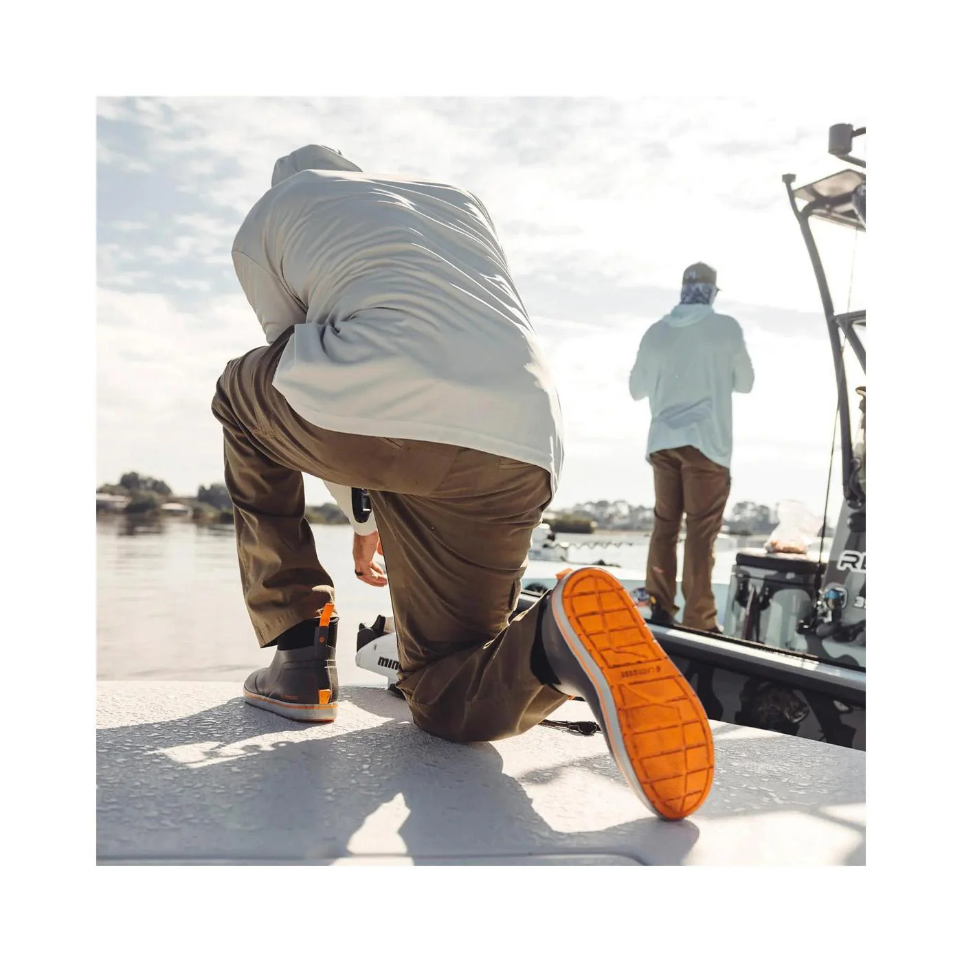 Alpha Deck Boot 6" Gray/Orange - Image 11