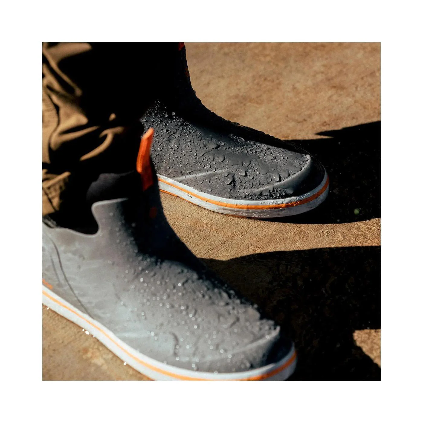 Alpha Deck Boot 6" Gray/Orange - Image 6