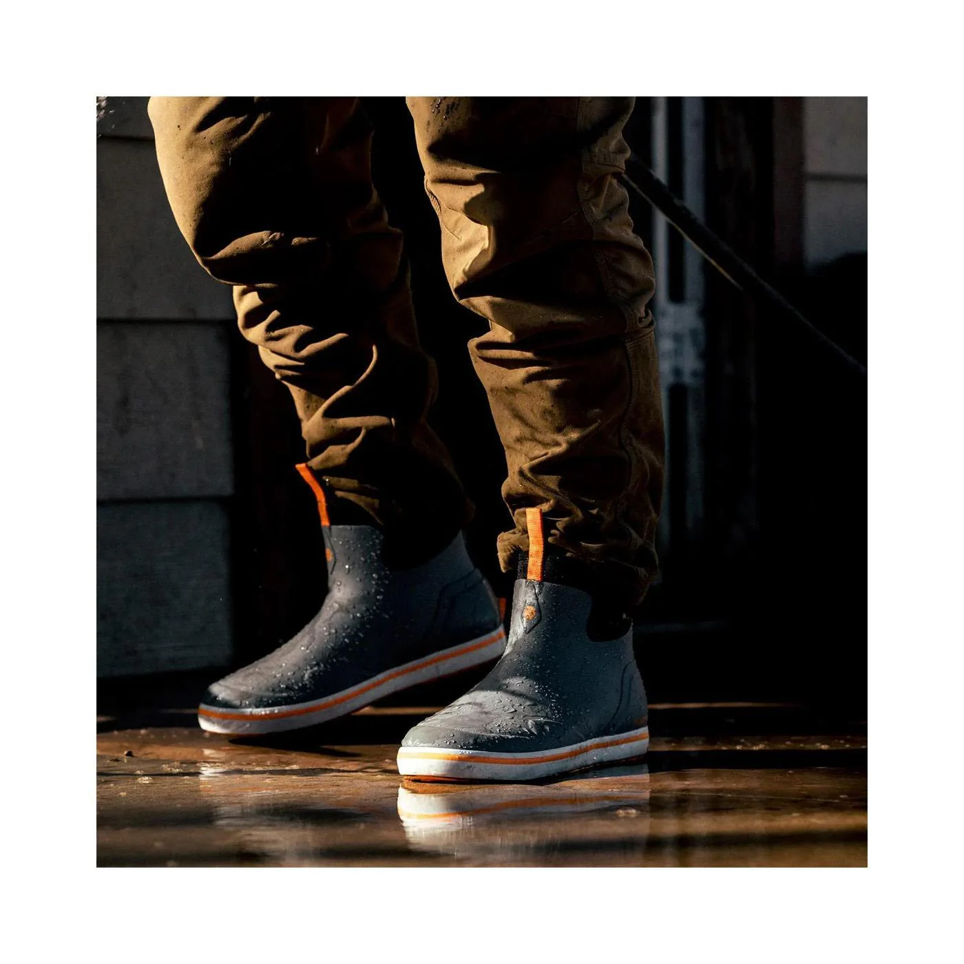 Alpha Deck Boot 6" Gray/Orange - Image 8
