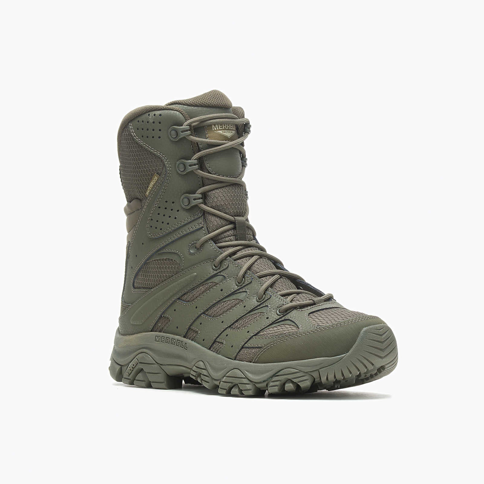 Moab 3 8" Zip Men's Tactical Work Boots Tactical Dark Olive - Image 2
