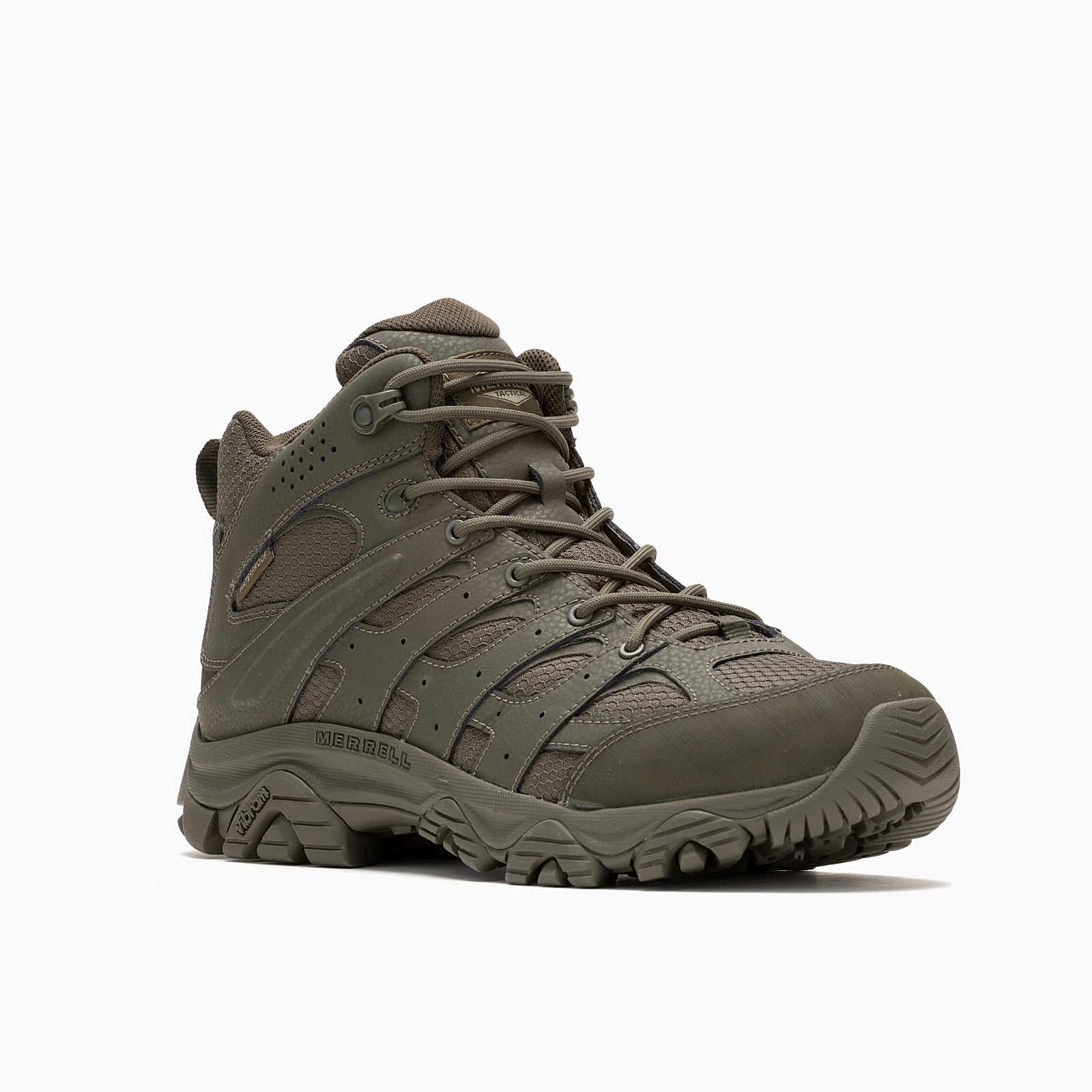Moab 3 Mid Men's Tactical Work Boots Wp Tactical Dark Olive - Image 3