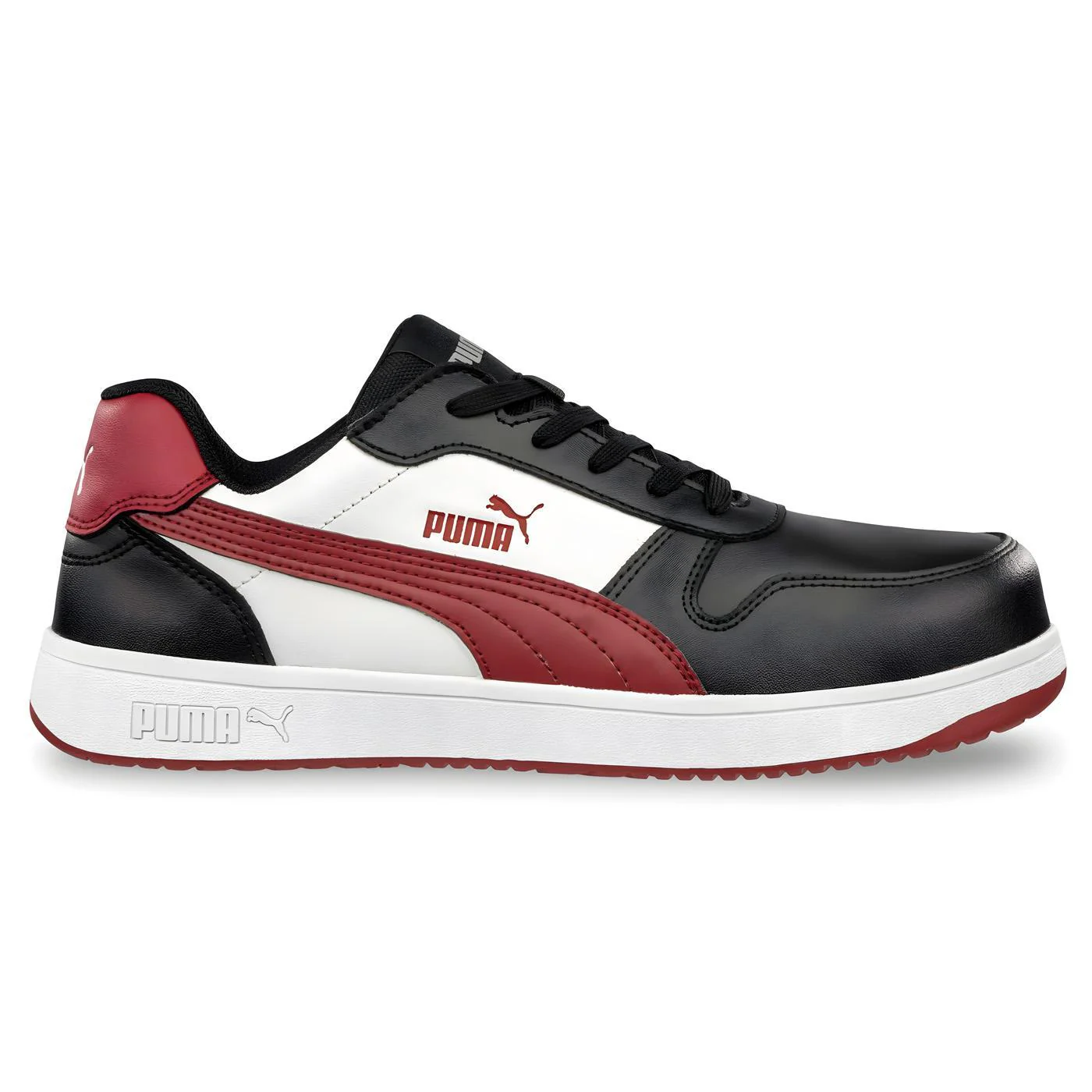 Frontcourt Composite Toe Work Shoes –  Black White Red