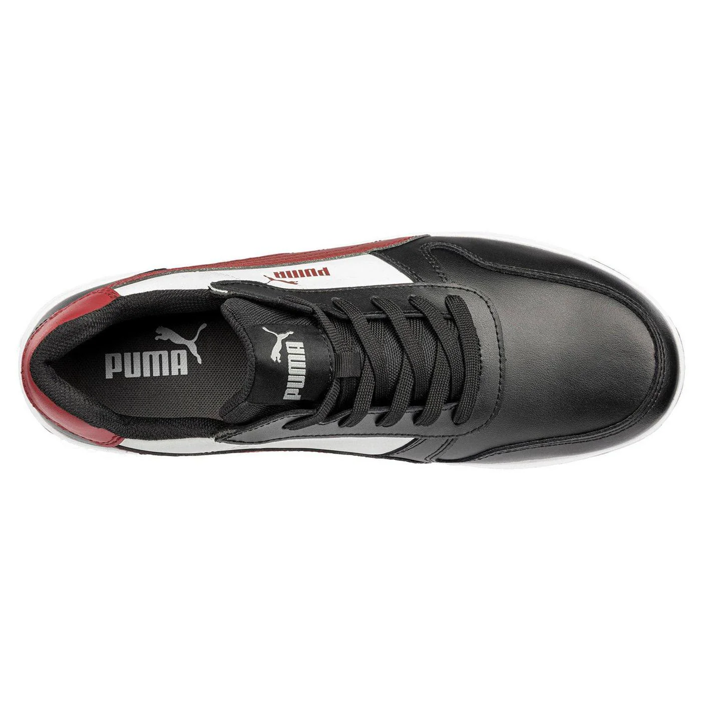 Frontcourt Composite Toe Work Shoes –  Black White Red - Image 4