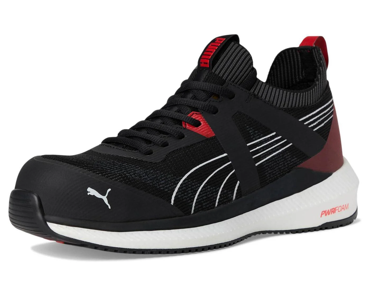 Turbo Black Composite Toe Work Boots – Red - Image 7