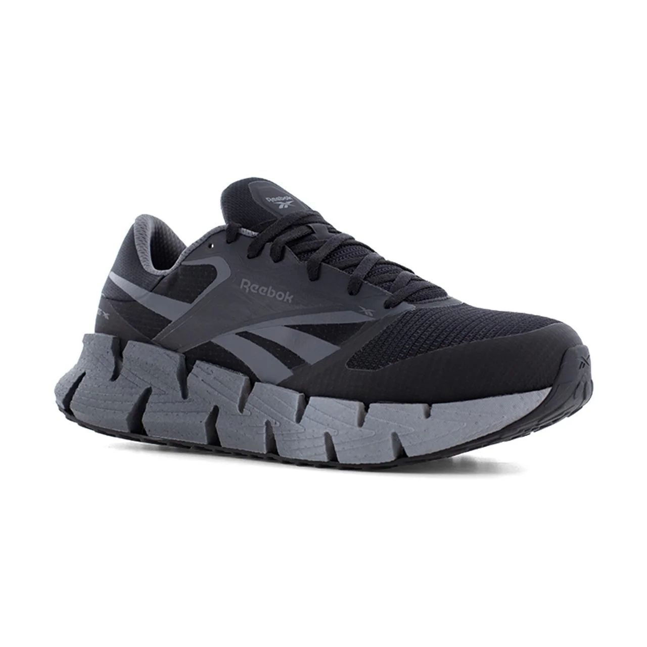 FloatZig Athletic Composite Toe Work Shoe – Black/Gray - Image 2