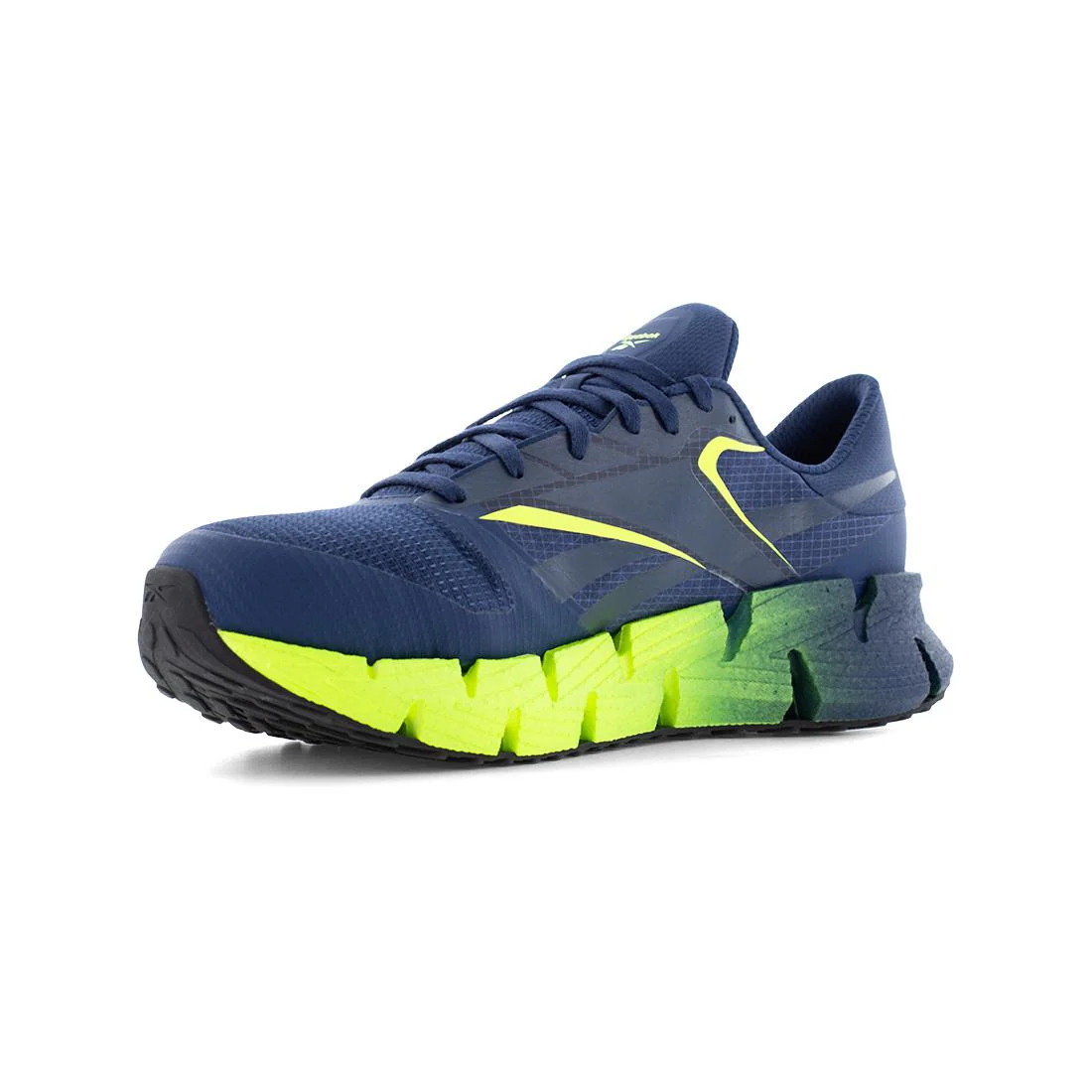 FloatZig Athletic Composite Toe Work Shoe – Blue/Lime - Image 4