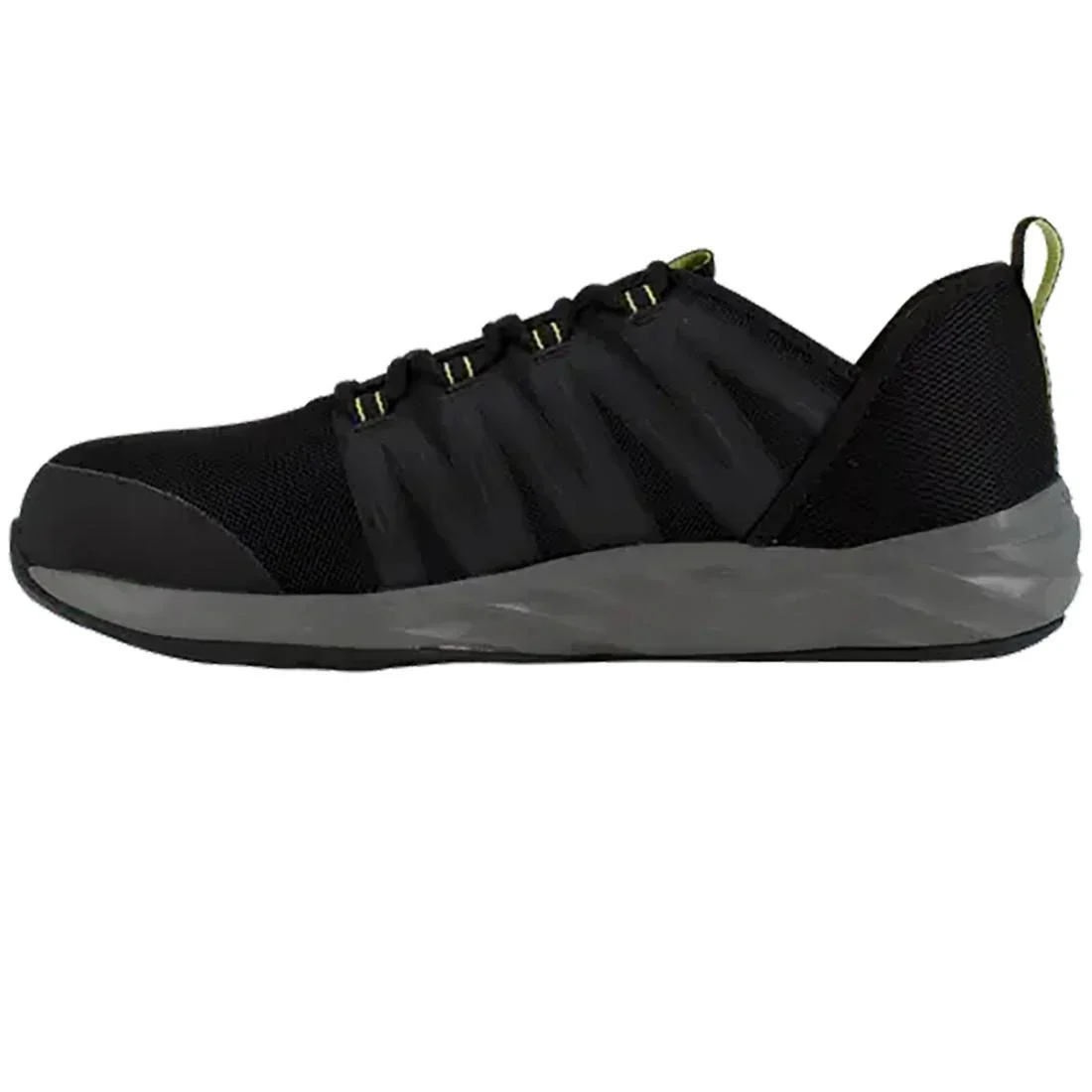 Astroride Steel-Toe Athletic Work Shoe Black/Neon Green - Image 4