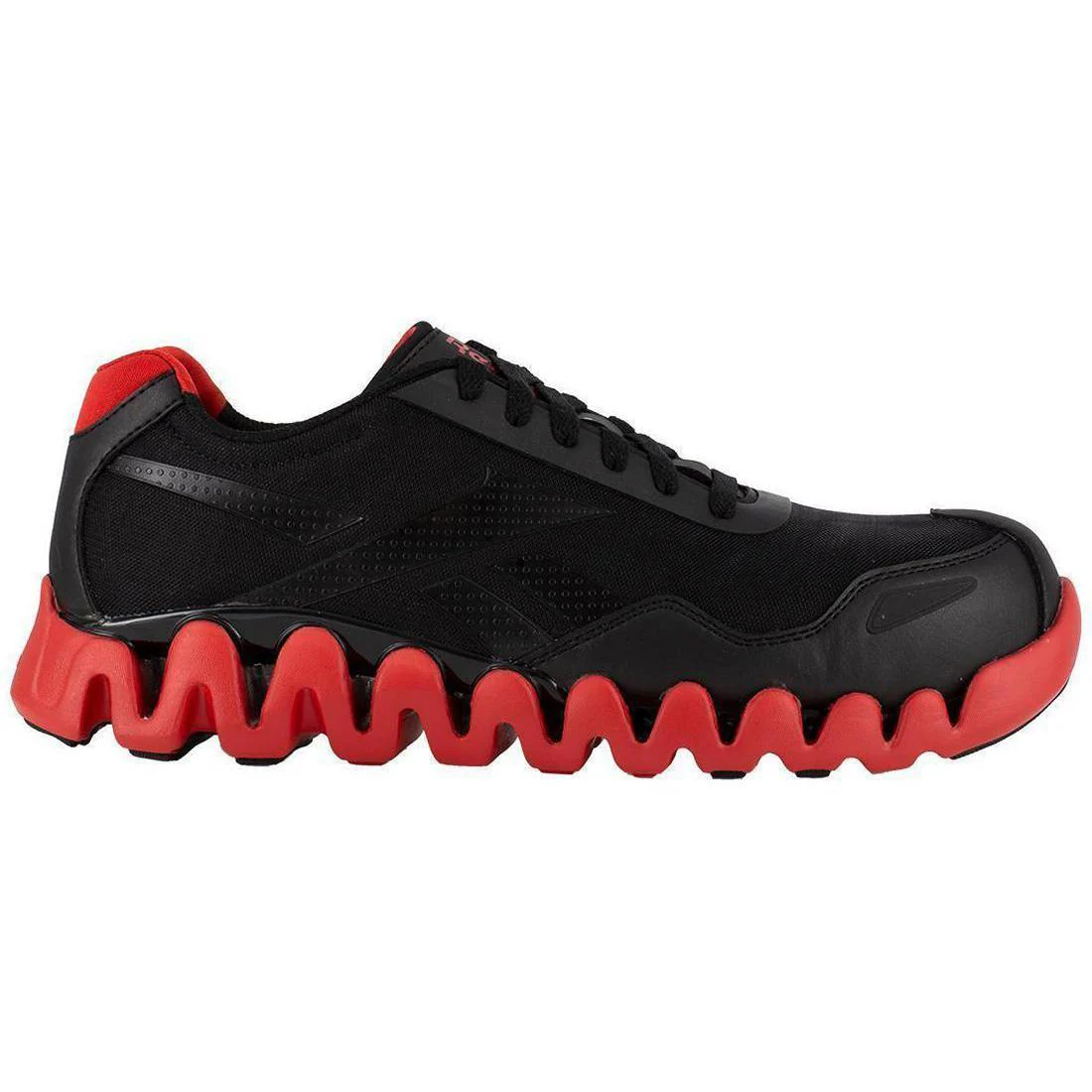 Zig Pulse Composite-Toe Athletic Work Shoe Black/Red