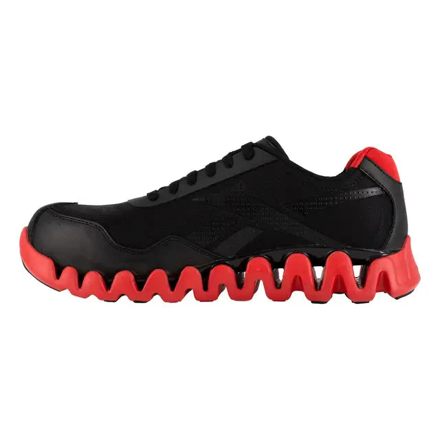 Zig Pulse Composite-Toe Athletic Work Shoe Black/Red - Image 2