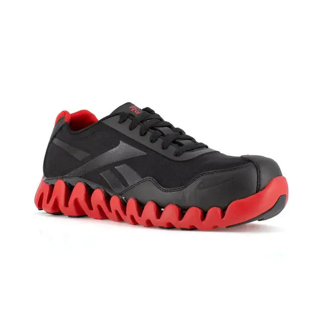 Zig Pulse Composite-Toe Athletic Work Shoe Black/Red - Image 4