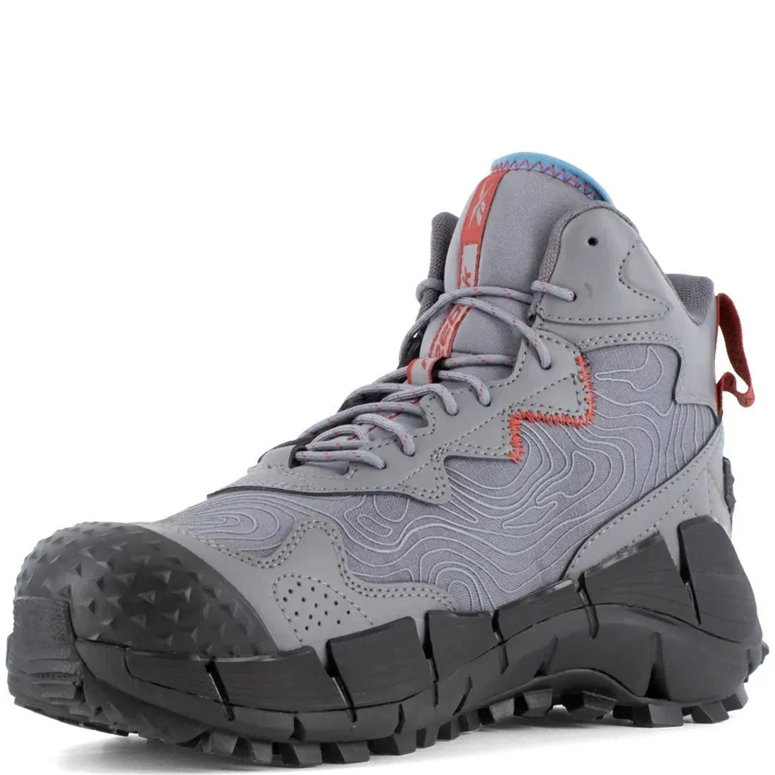 Zig Kinetica Edge II Composite-Toe Work Boot Gray/Red - Image 4