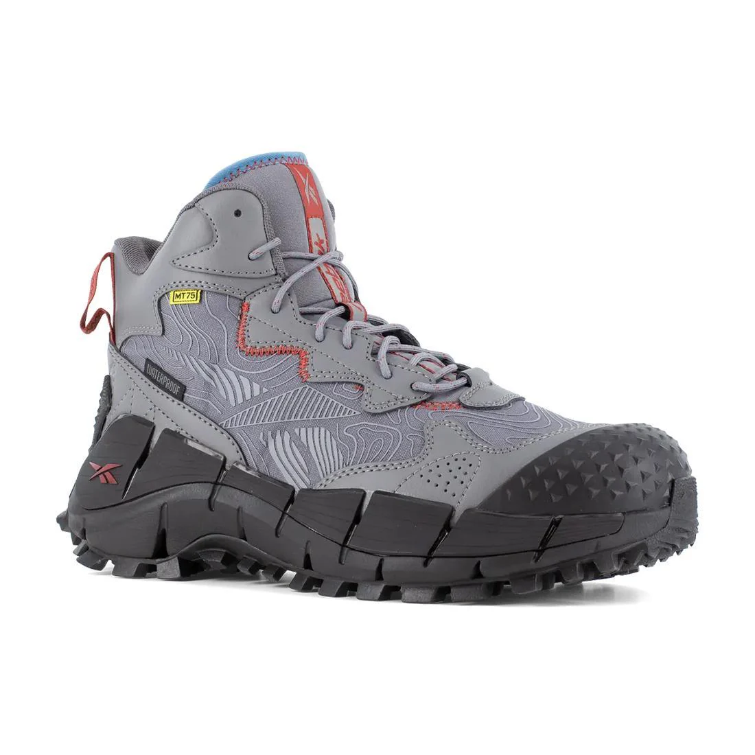 Zig Kinetica Edge II Composite-Toe Work Boot Gray/Red - Image 5
