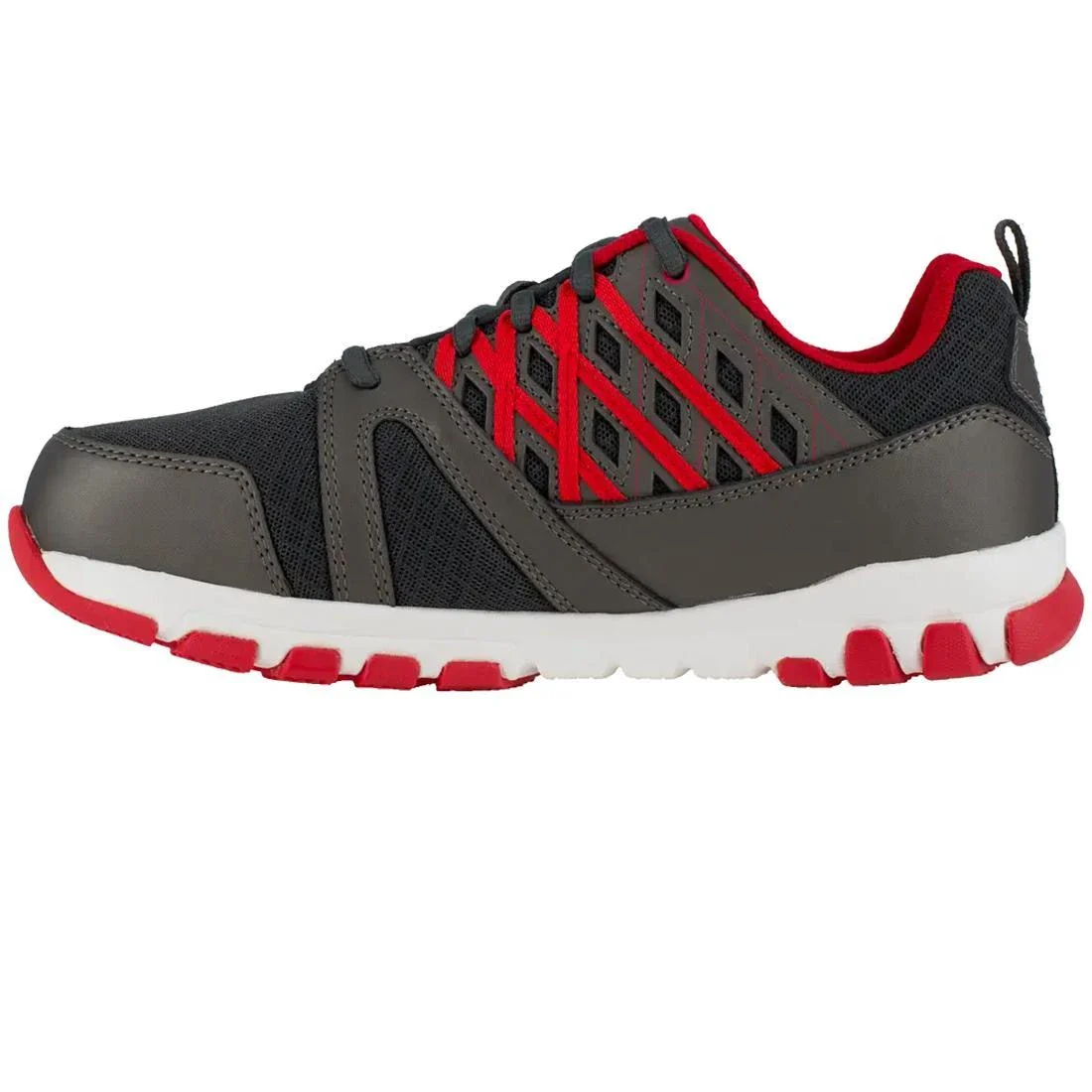 Sublite Steel-Toe Athletic Work Shoe Black/Red - Image 4
