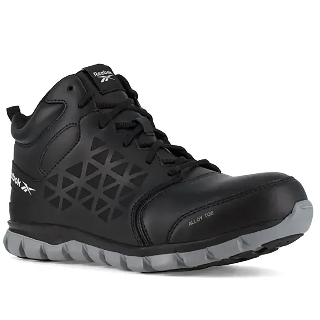 Sublite Cushion Alloy-Toe Mid Cut Athletic Work Boot Leather Black - Image 3
