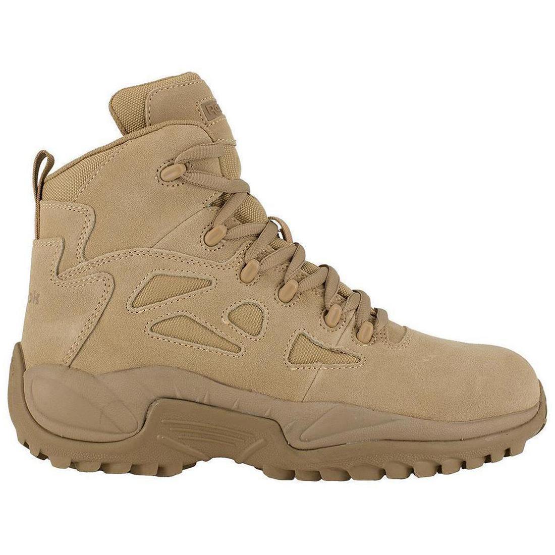Rapid Response Rb 6 Inch Composite-Toe Side Zip Military Work Boot Desert Tan