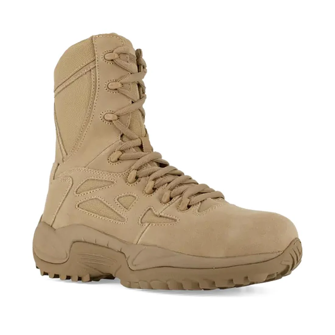 Rapid Response Rb 8 Inch Composite Toe Side Zip Military Work Boot Desert Tan - Image 3