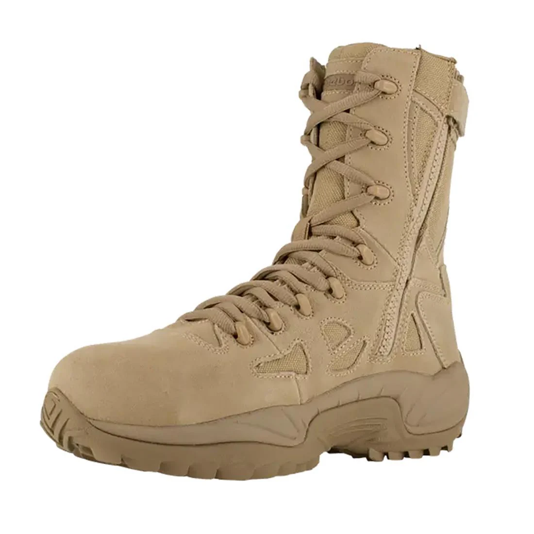 Rapid Response Rb 8 Inch Composite Toe Side Zip Military Work Boot Desert Tan - Image 4