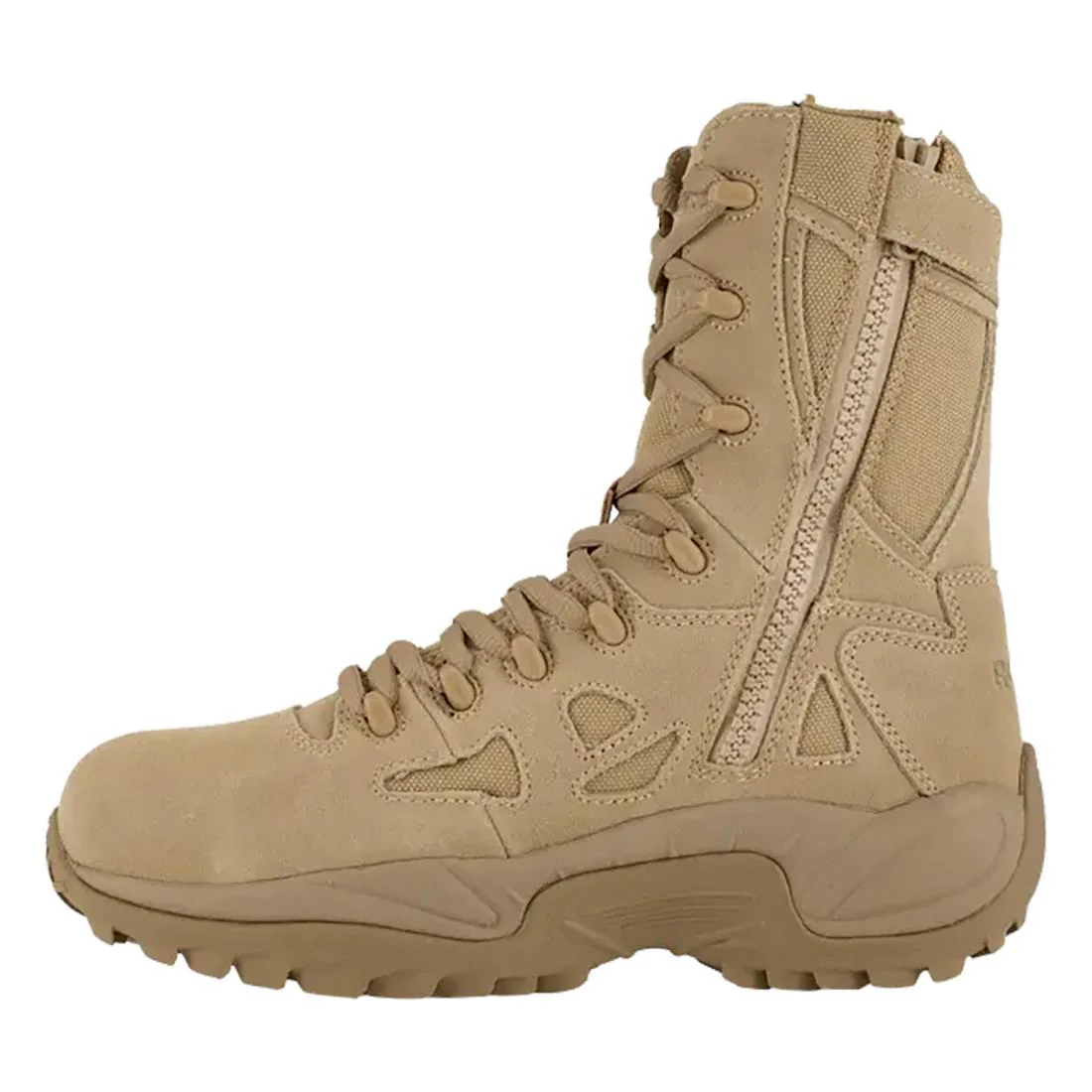 Rapid Response Rb 8 Inch Composite Toe Side Zip Military Work Boot Desert Tan - Image 5