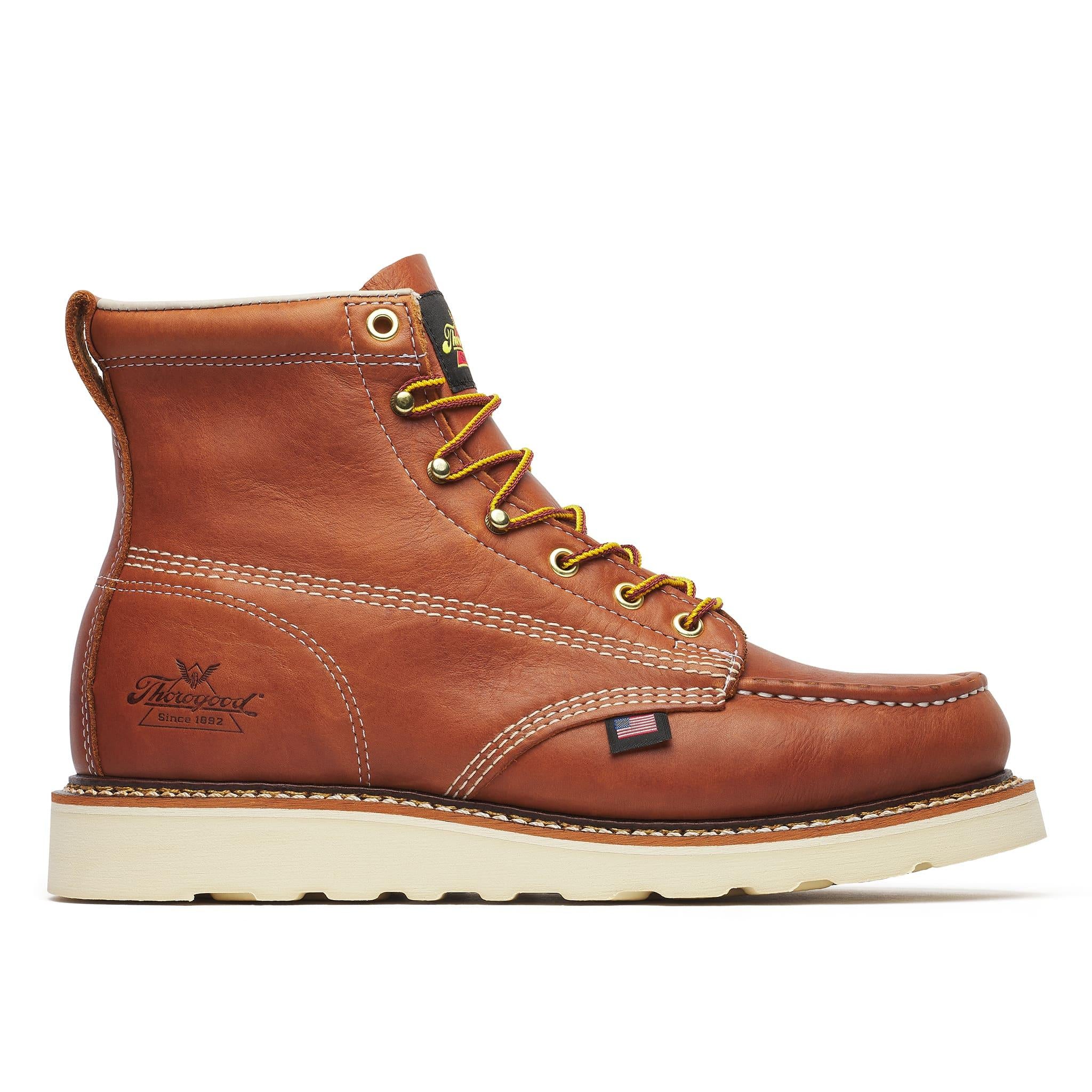 American Heritage 6" Moc Toe Boot Maxwear Wedge Tobacco